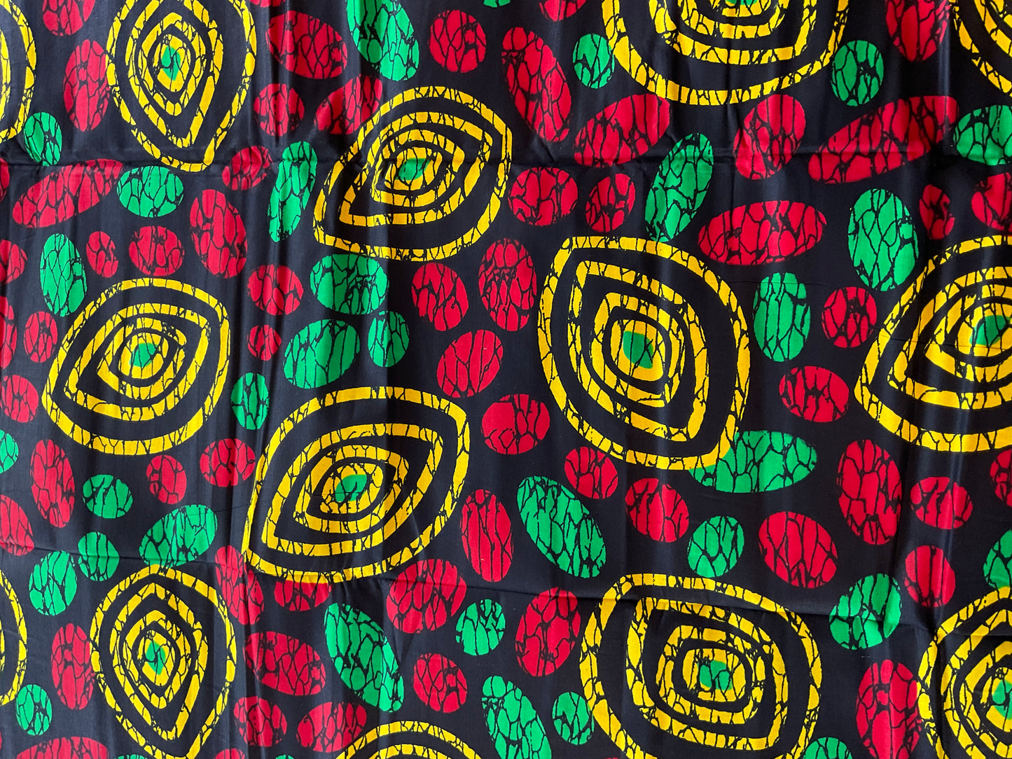 African fabric/Ankara fabric/ Danshiki/Danshiki fabric/African print/Ankara fabric for dress/ African textile for crafts/African Print/KM57/Red Green Yellow African Fabrics