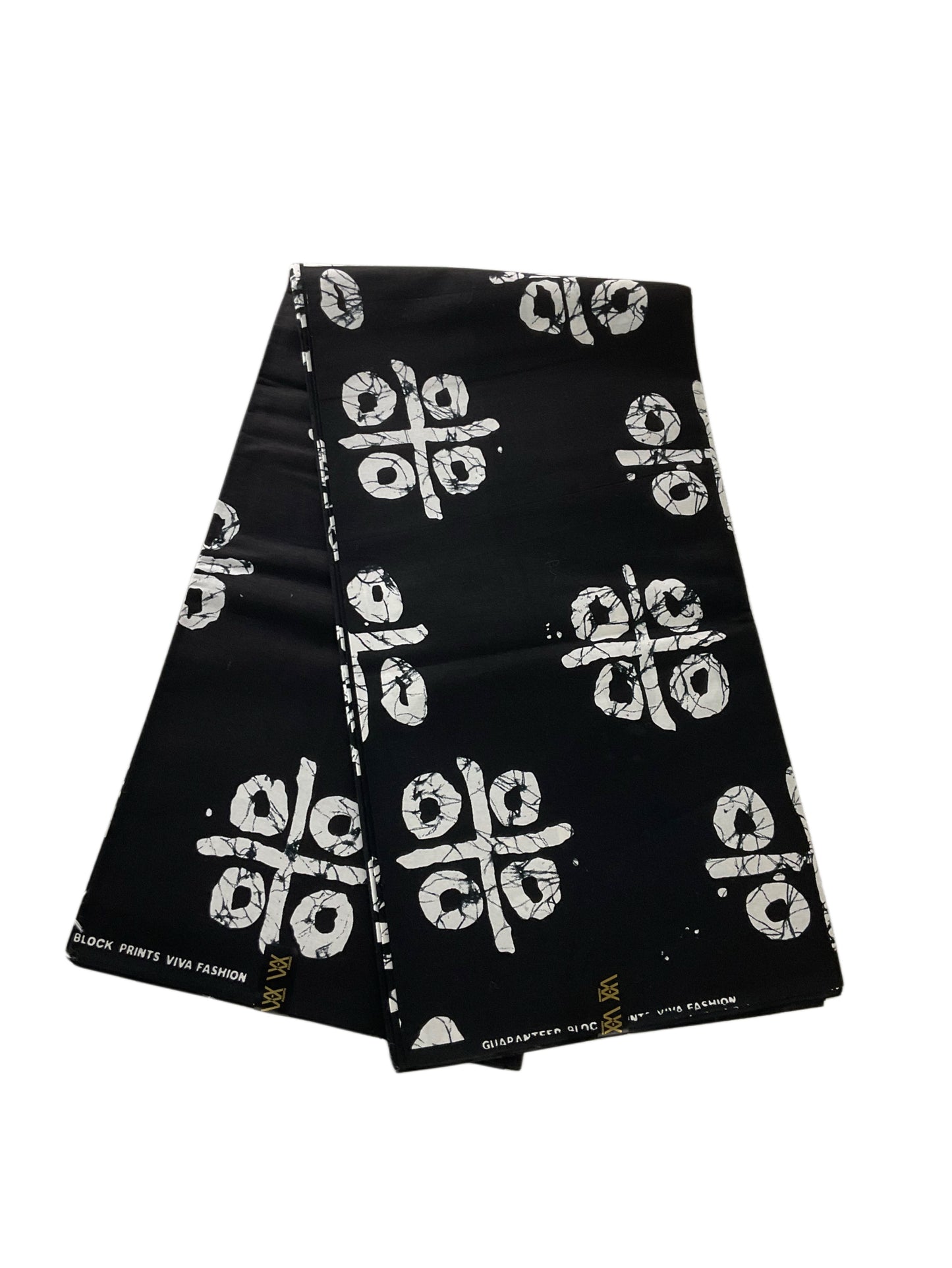 African Print Fabric/Ankara Print 6 Yards/By The Yard/Black White Fabric/KM10k