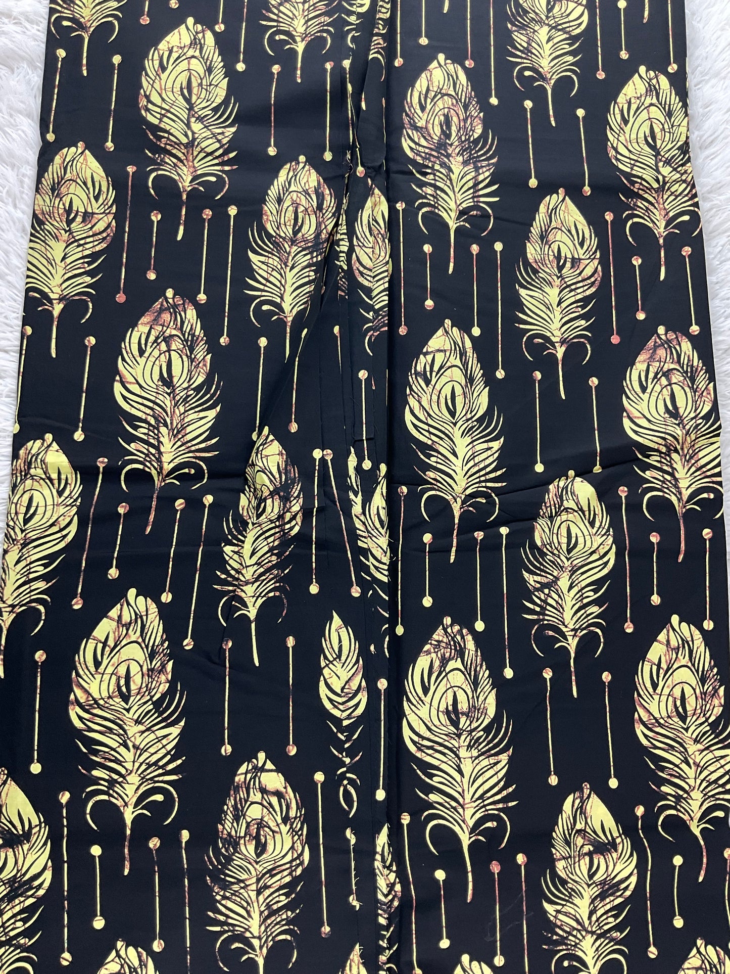 Ankara fabric/African fabric/Ankara fabric/Danshiki fabric/African print/Ankara fabric for dress/ African textile for crafts/Black and Cream African Fabric/KQ02