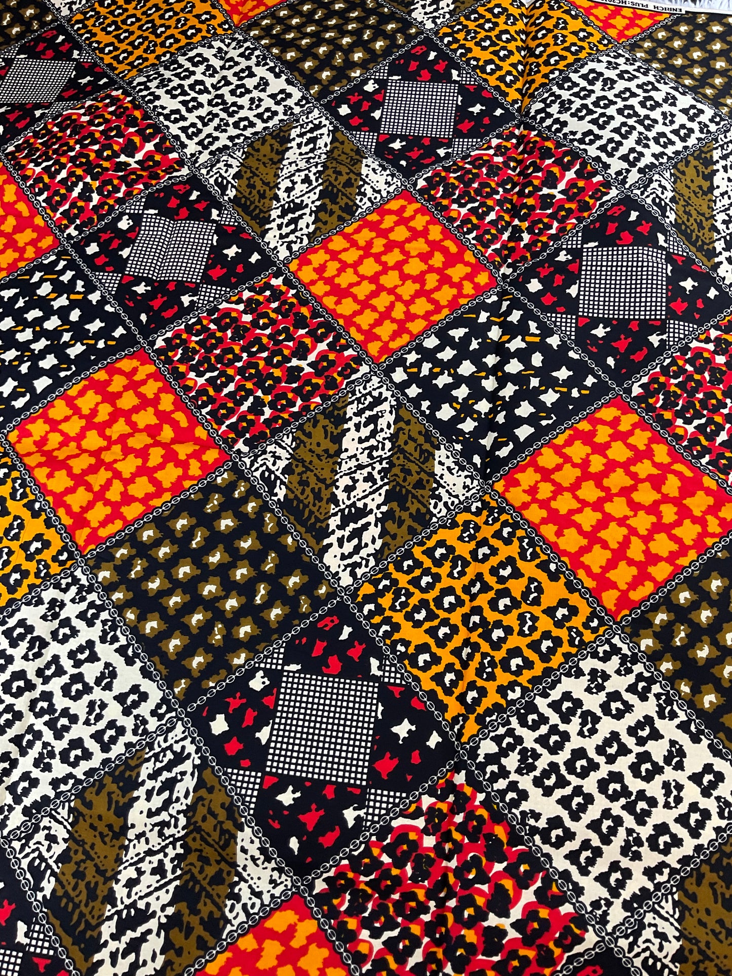 African Print Fabric/Patched Work Fabric/Ankara 6 Yards/100% Cotton Fabric/KM72