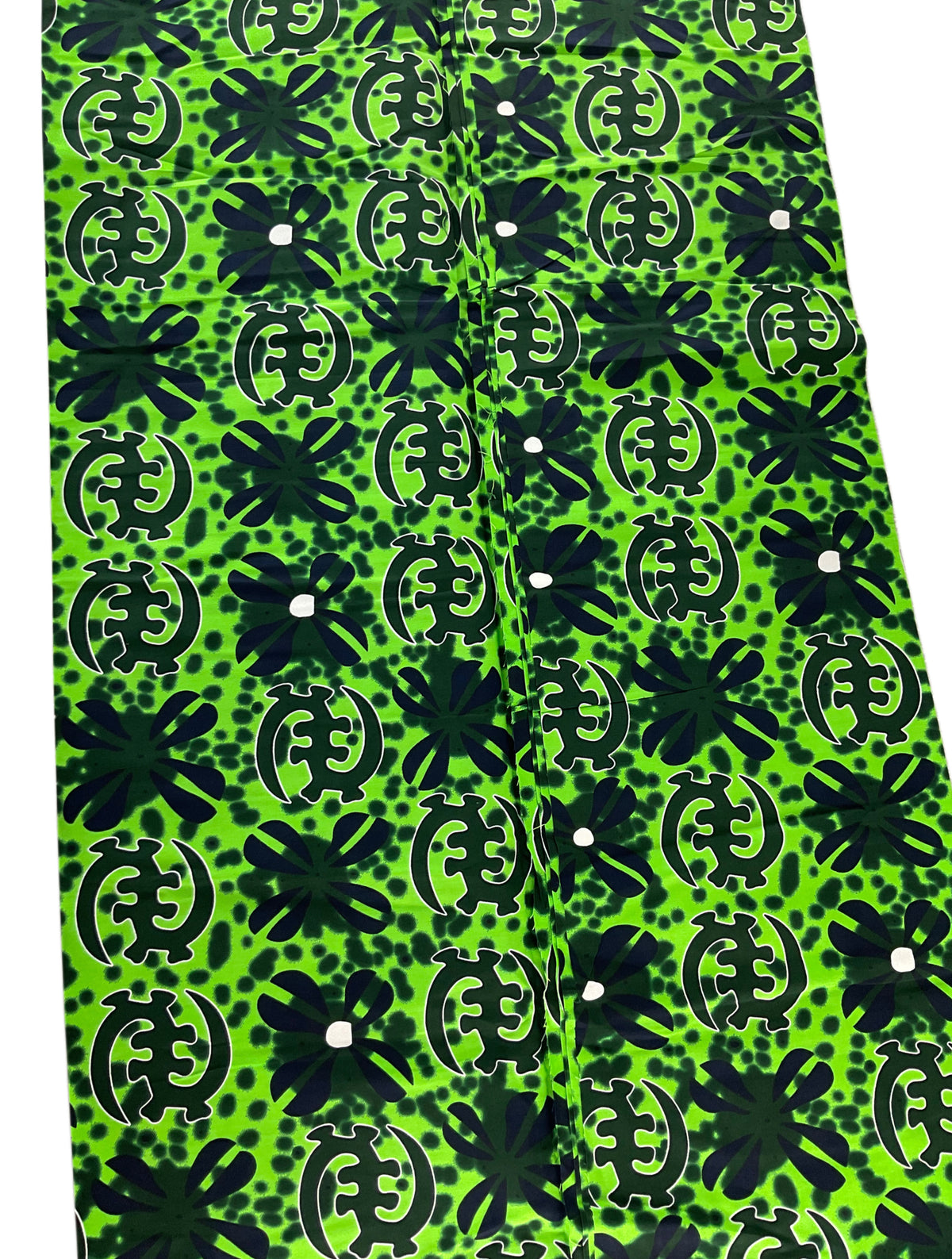 Green Black African fabric/Ankara fabric/African Wax Print/KM10