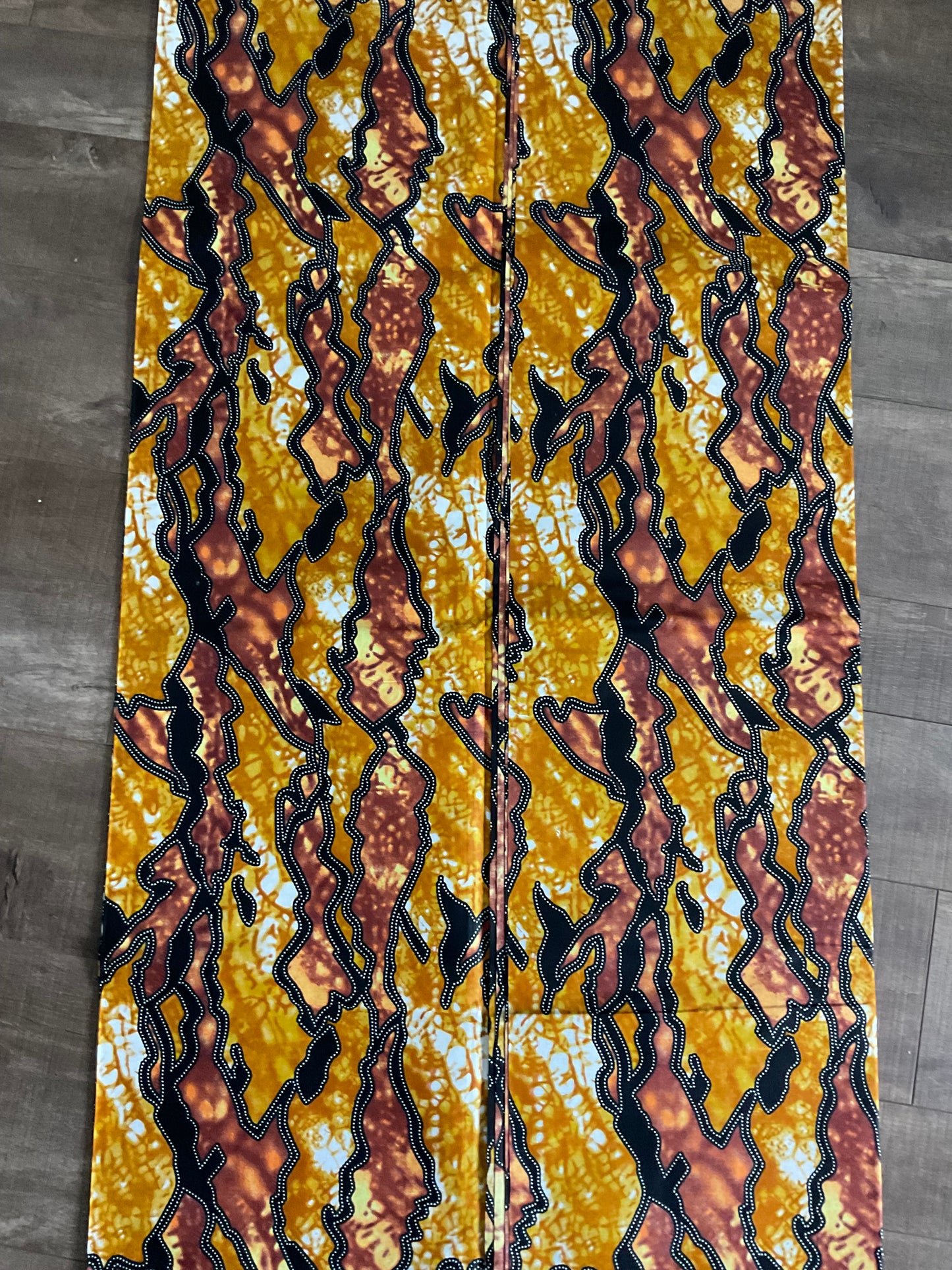 African fabric/Ankara fabric/ Danshiki/African print/African Print/KM57/Brown African Fabrics