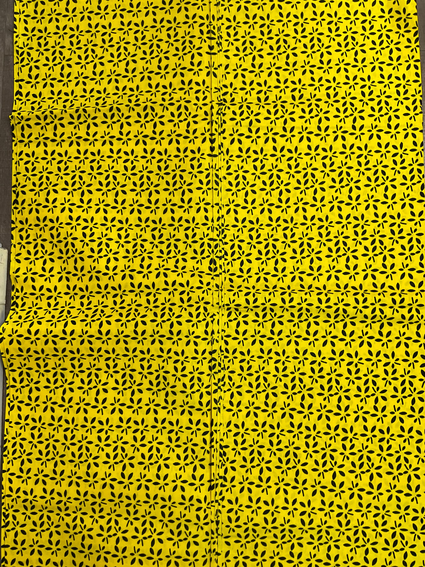 African fabric/Ankara fabric/ Danshiki/African print// African clothing/African Print/KM57B/Yellow and Black