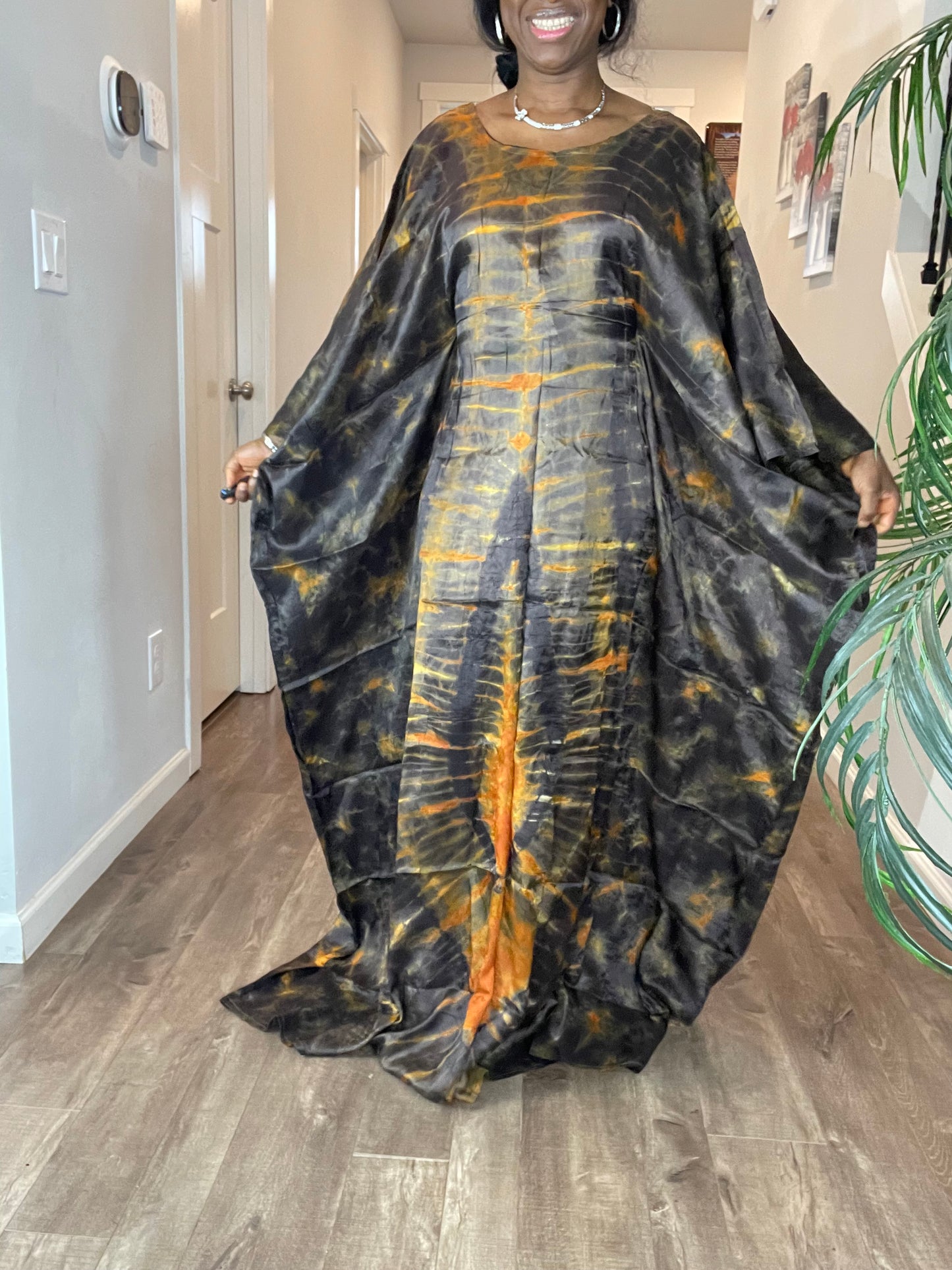 African Silk Dress/Plus Size Dress/African Clothing/PK4/Ankara Dress