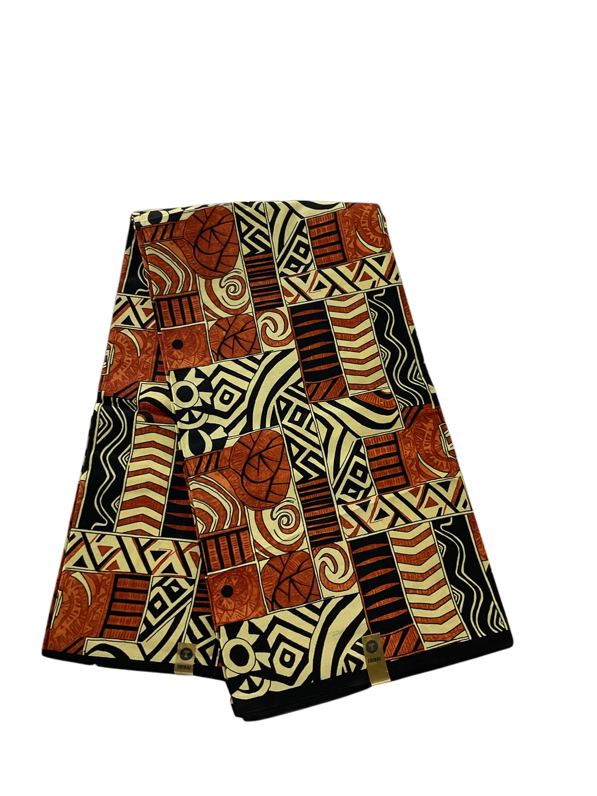 African Print Fabric/Ankara Print 6 Yards/By The Yard/Brown Color Fabric/KM10k
