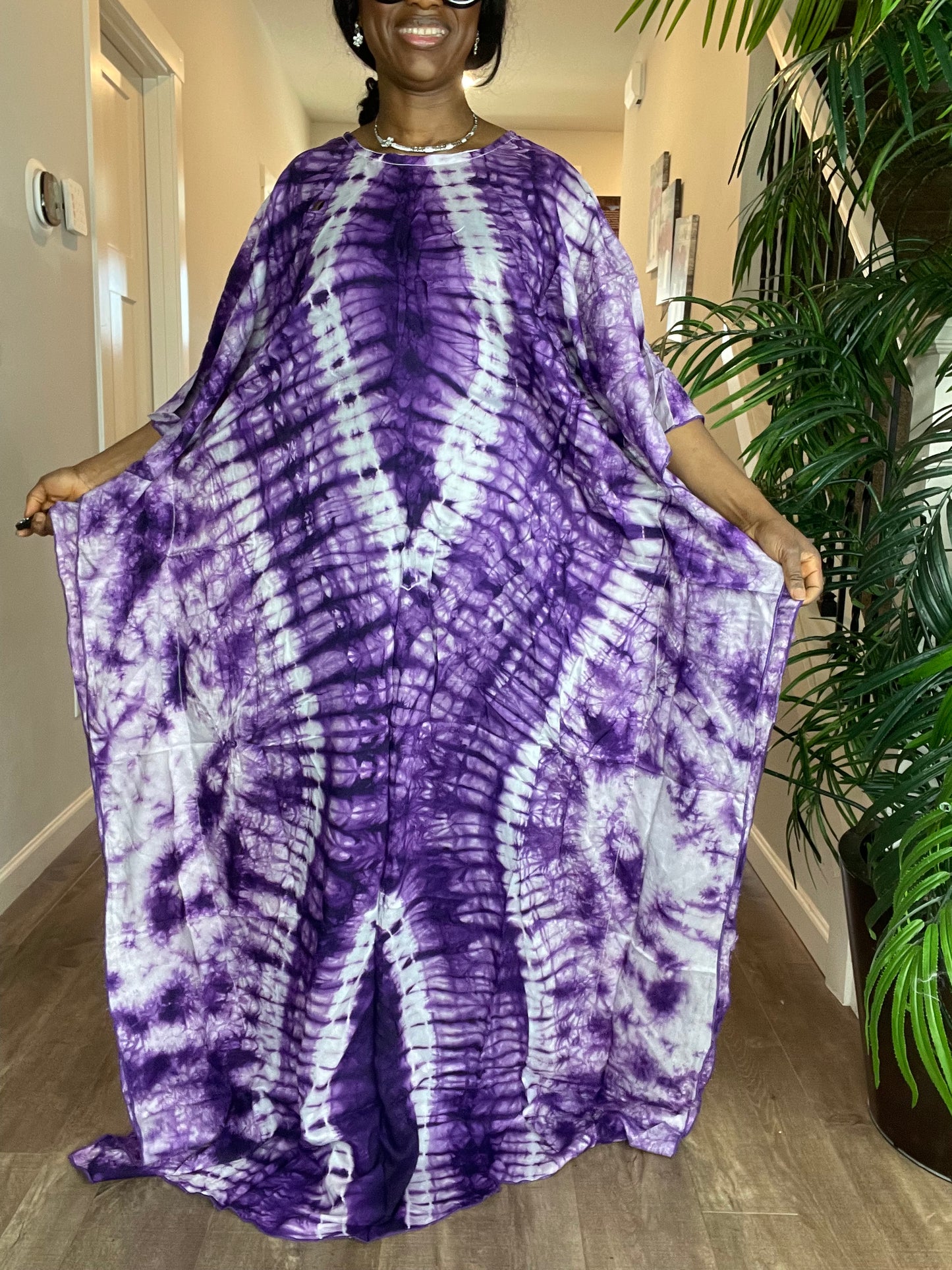 African Silk Kaftan /Plus Size Dress/Resort Dress/African Clothing/