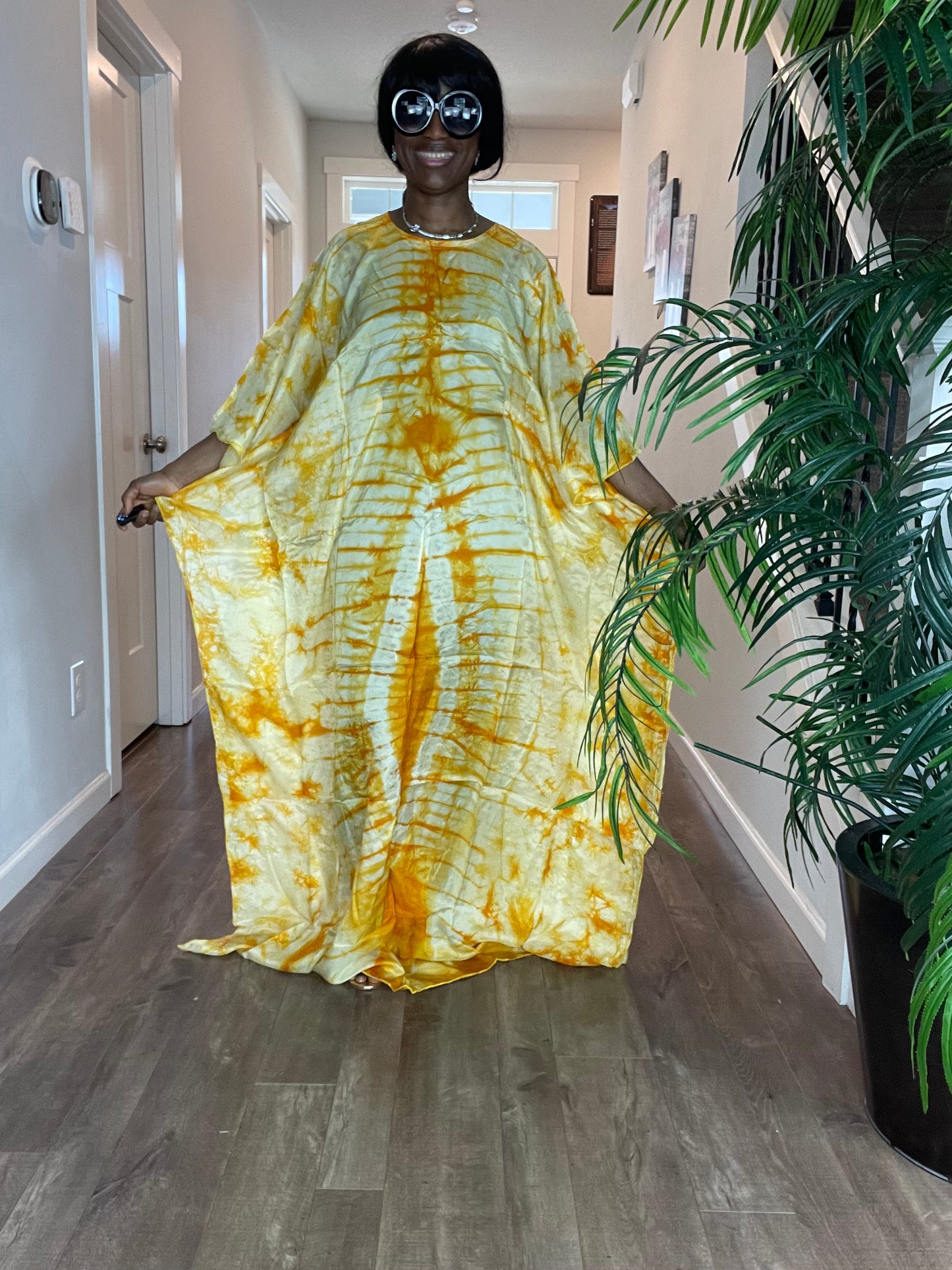 African Silk Boubou Dress For Women/African Dress /One Size