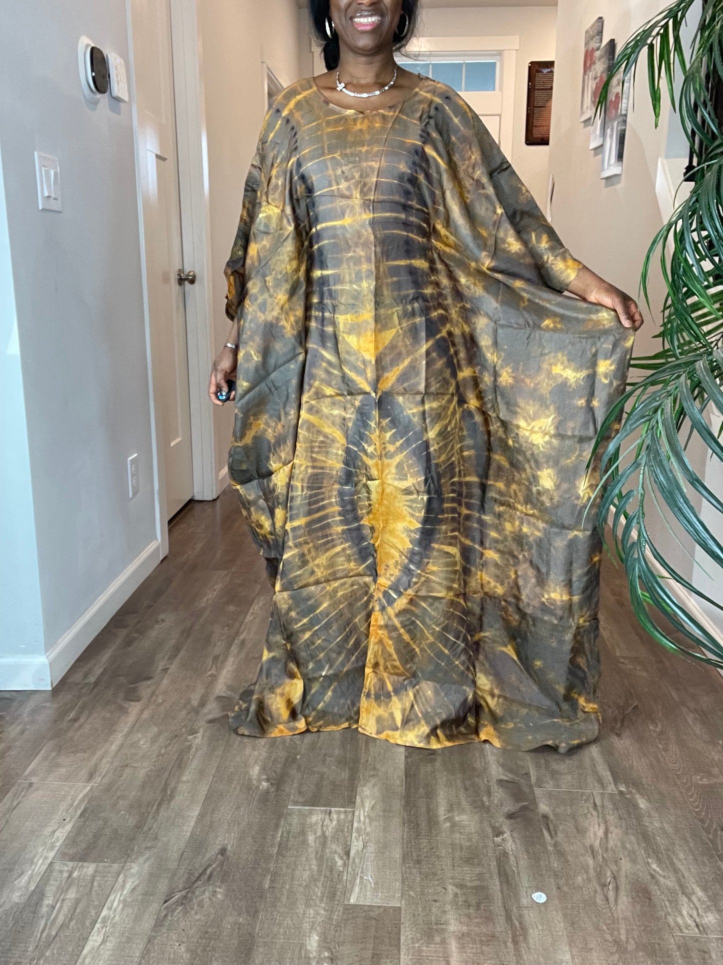 African Silk Dress/Plus Size Dress/African Clothing/PK4/Ankara Dress