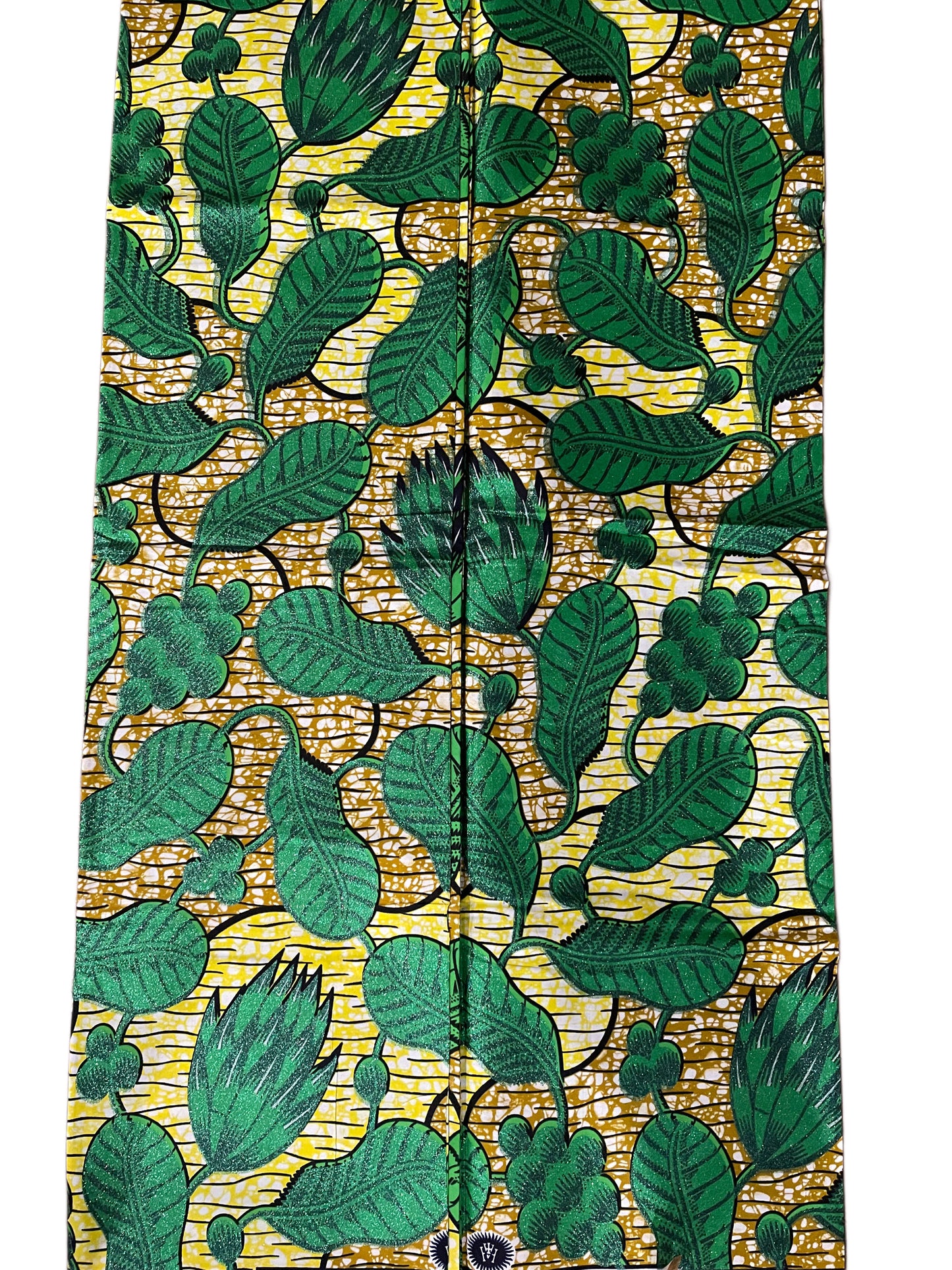 African fabric/Ankara-Green and Gold Color/African Clothing/AK01B