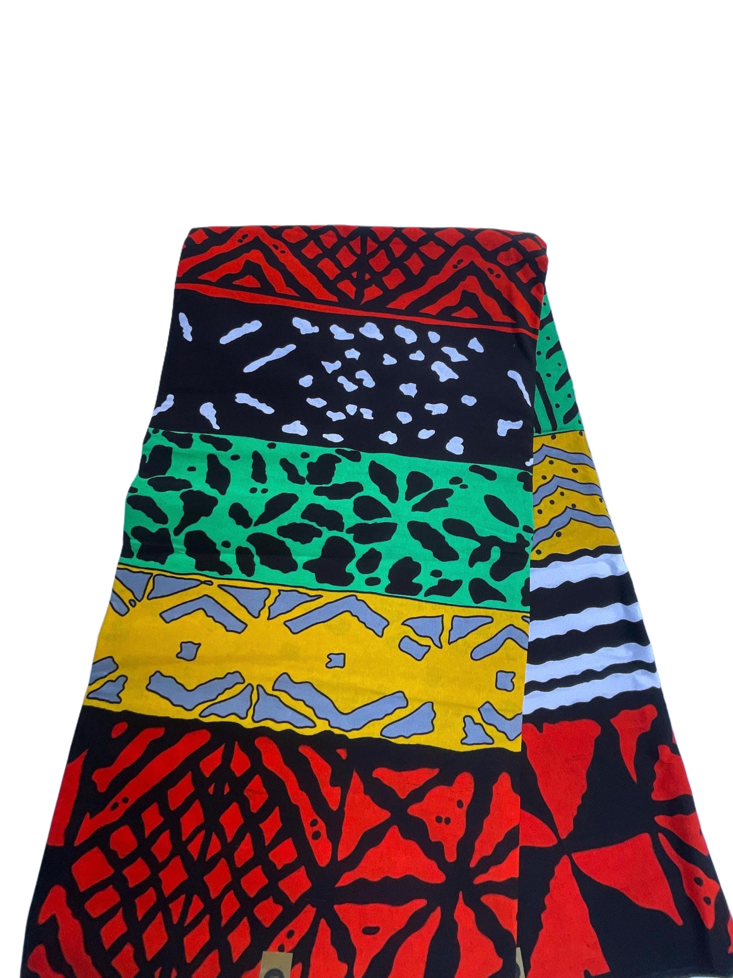 African fabric/Ankara fabric/Wax Print/Mud cloth Fabric/African Print/Kente/Red and Gold Ankara.
