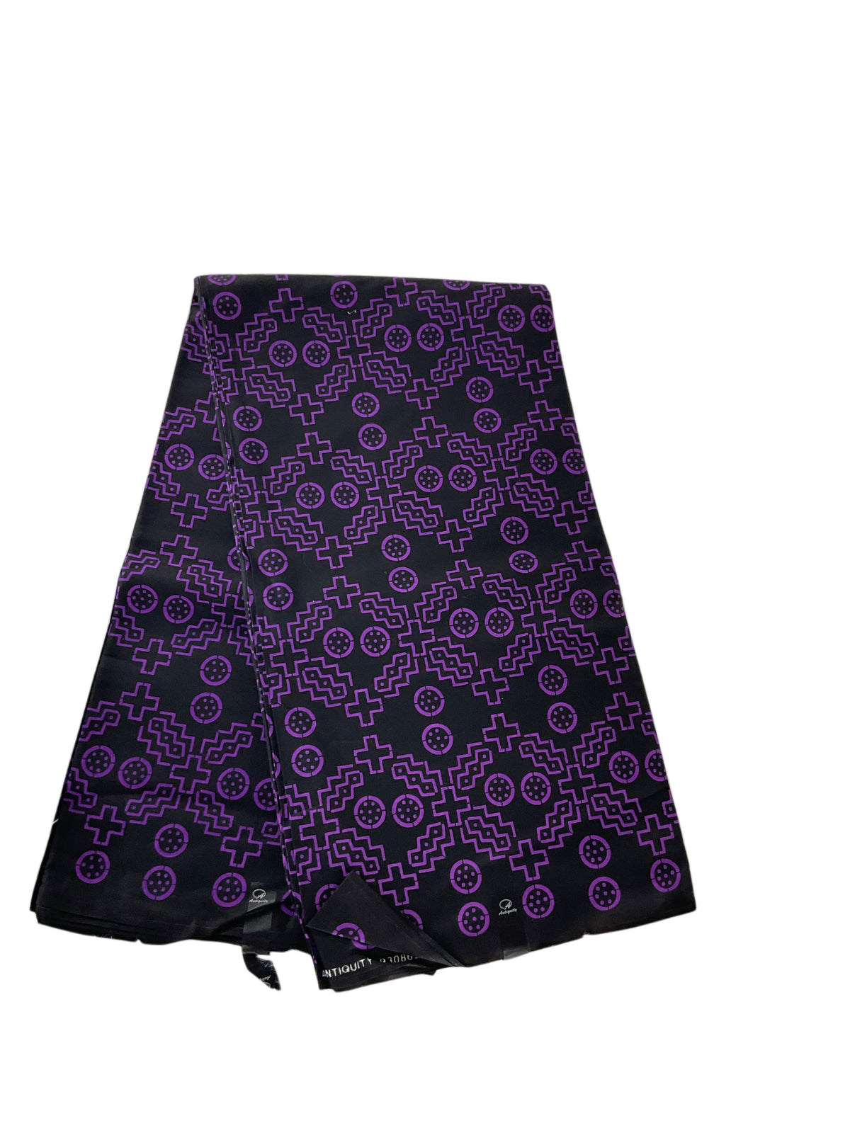 Purple Black African Print Fabric/Ankara Fabric 6 Yards/100% Cotton Fabric/Fabric Per Yard/KM72