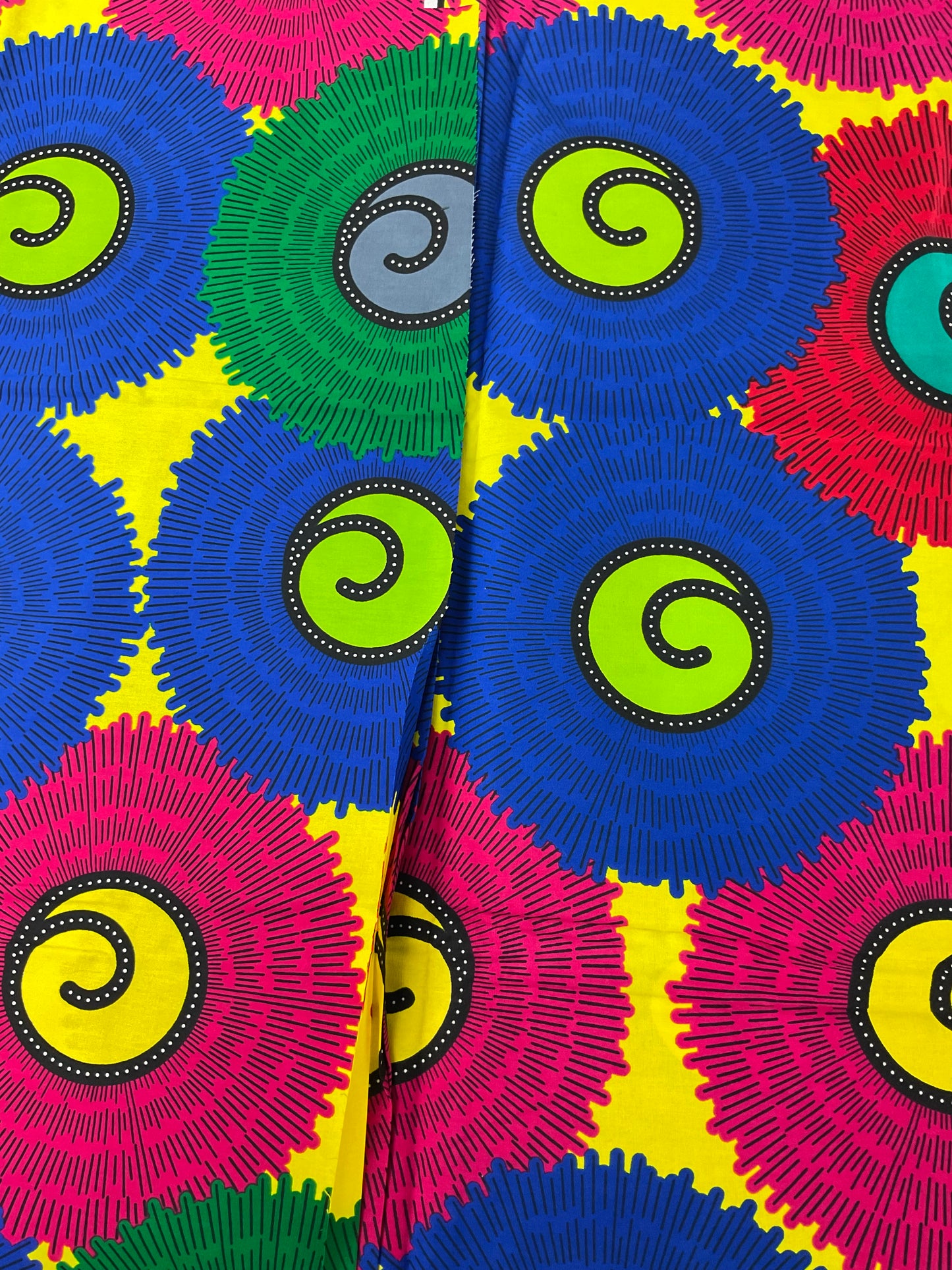 African fabric/Ankara fabric/Ankara fabric/KM109/African Print/African Wax/Blue and White Ankara