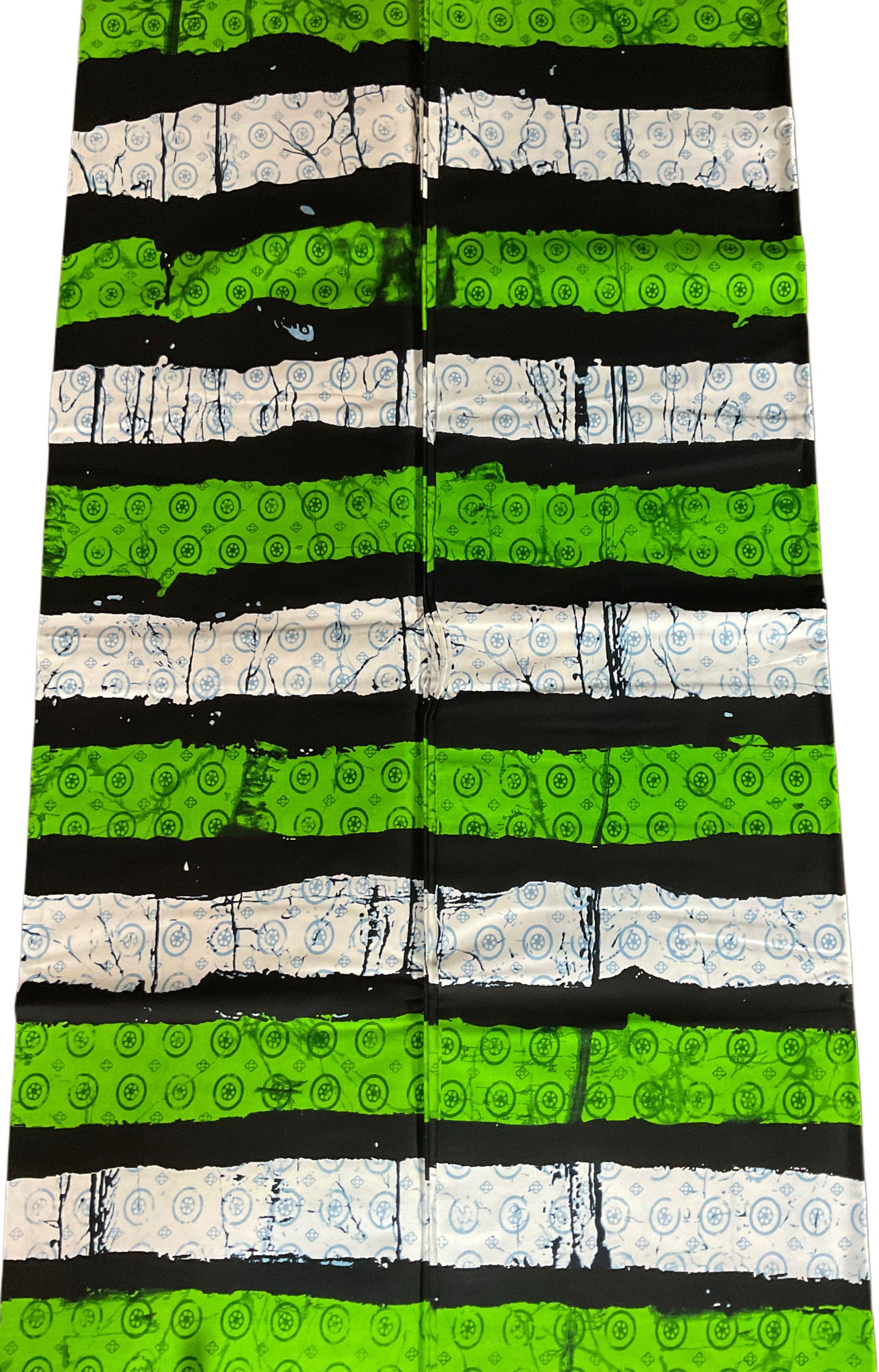 African fabric/Ankara fabric/African print/African Clothings/AK07/African fabric by the yard/Green and Black
