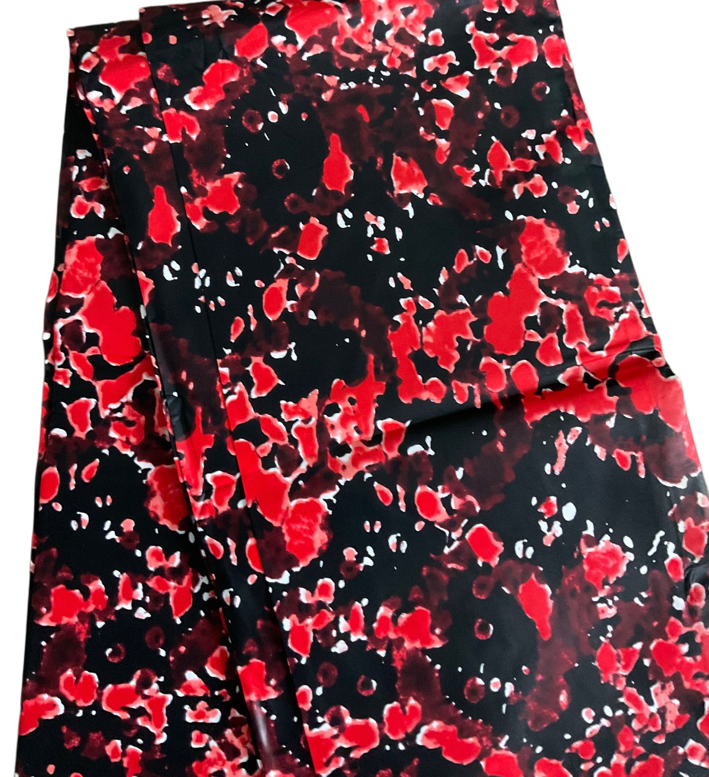 African fabric/Ankara fabric/ Danshiki/African Clothing/African Print/Black and Red/AK07