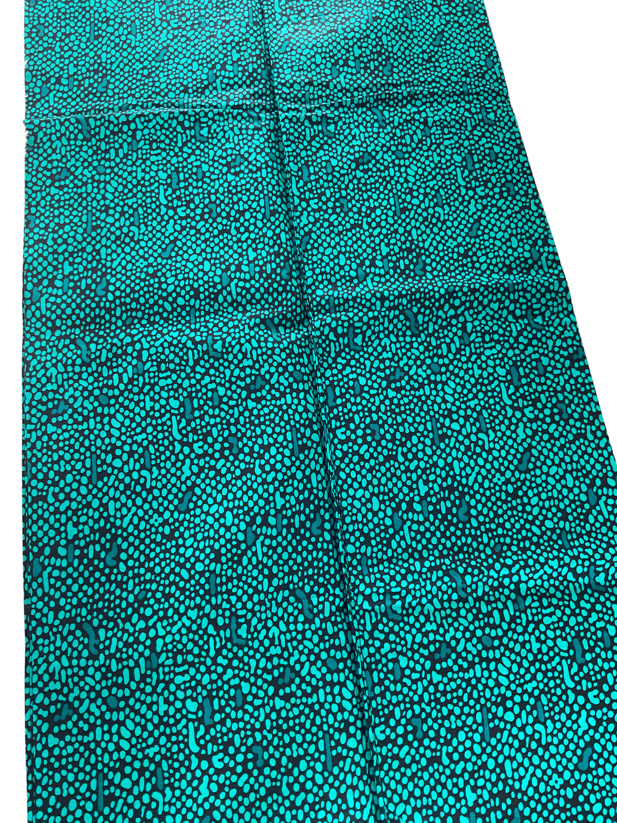African Fabric/Ankara-Teal Black Color/African Wax Print/AK03