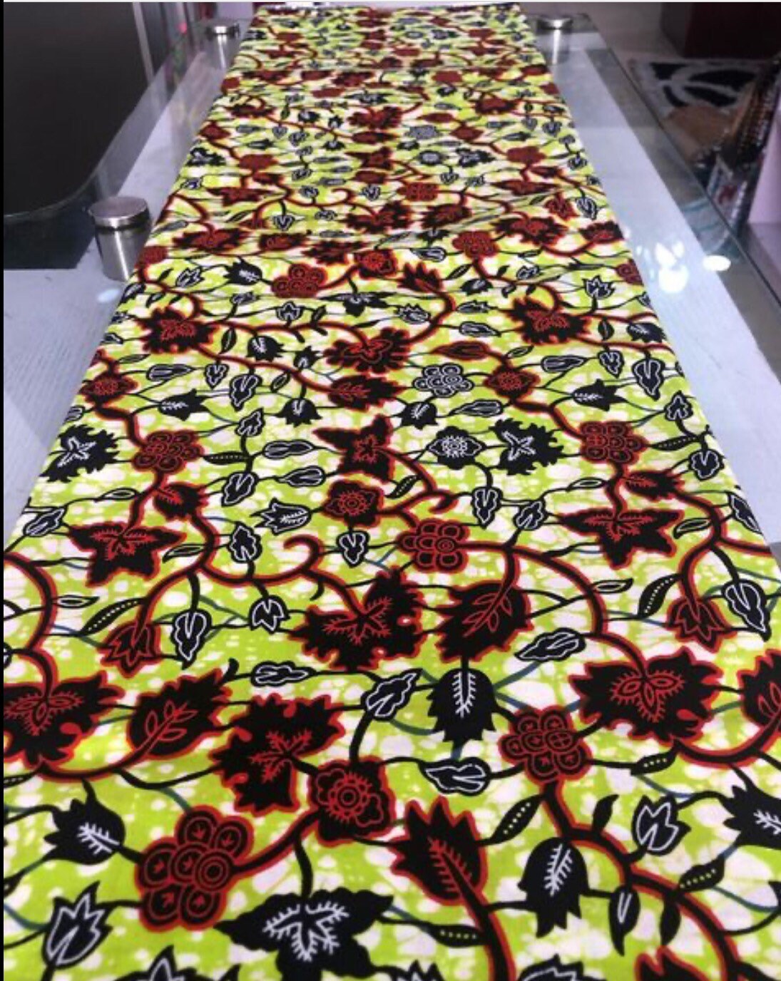 Multicolor African Fabric/African prints/Wax print/ African fabric for dress/ African fabric for crafts/ African fabric by the yard/MK188