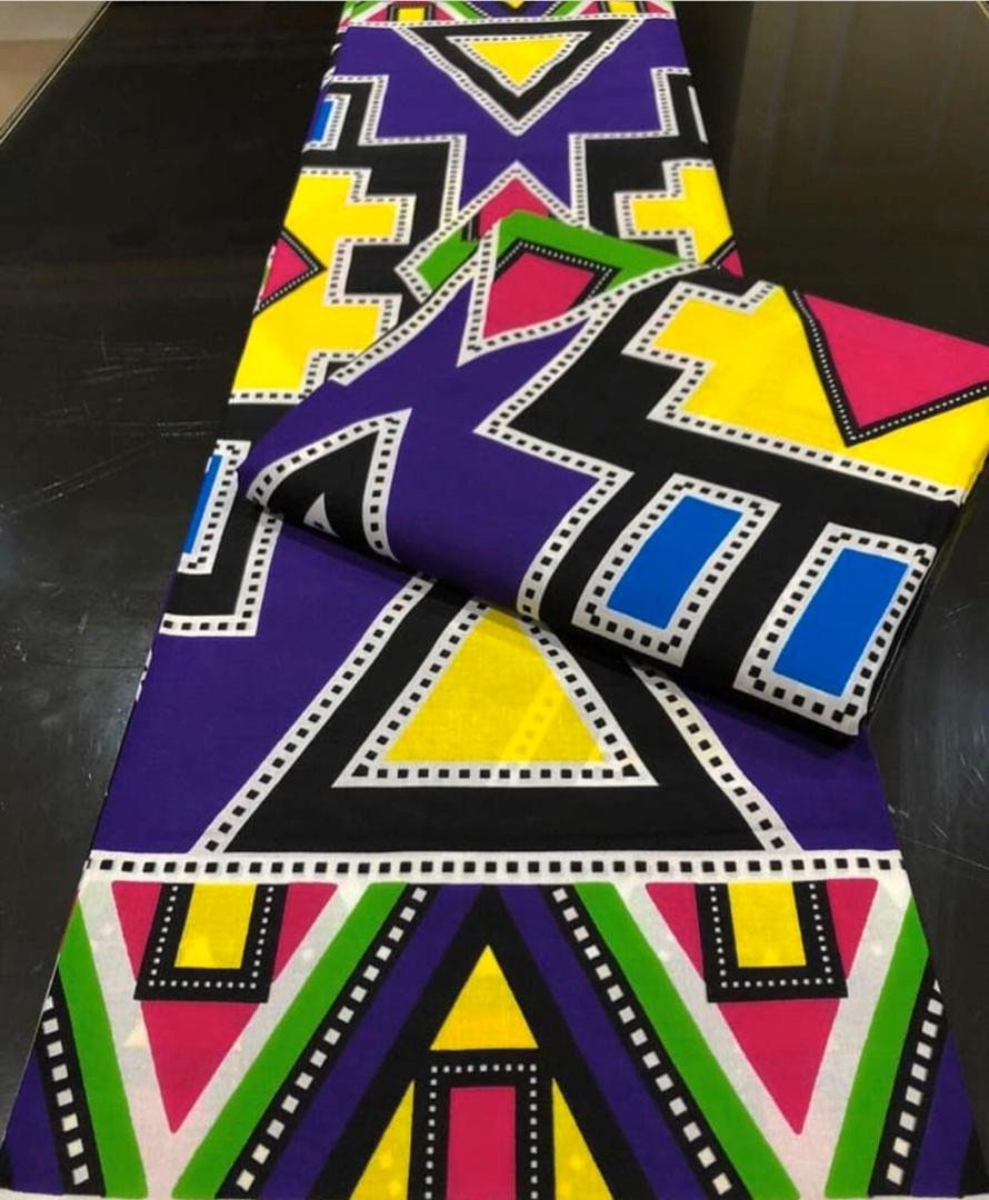 Multicolor African Fabric/African prints/ Ankara fabric/ African fabric per yard/ African fabric for crafts/ African fabri/FG30