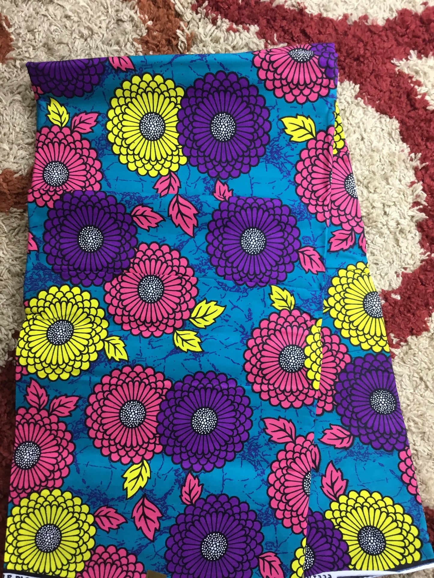 African Fabric/African prints/ Wax print/African fabric by the yard/ African prints for dress/ African fabric for craft/ Africa/MK190
