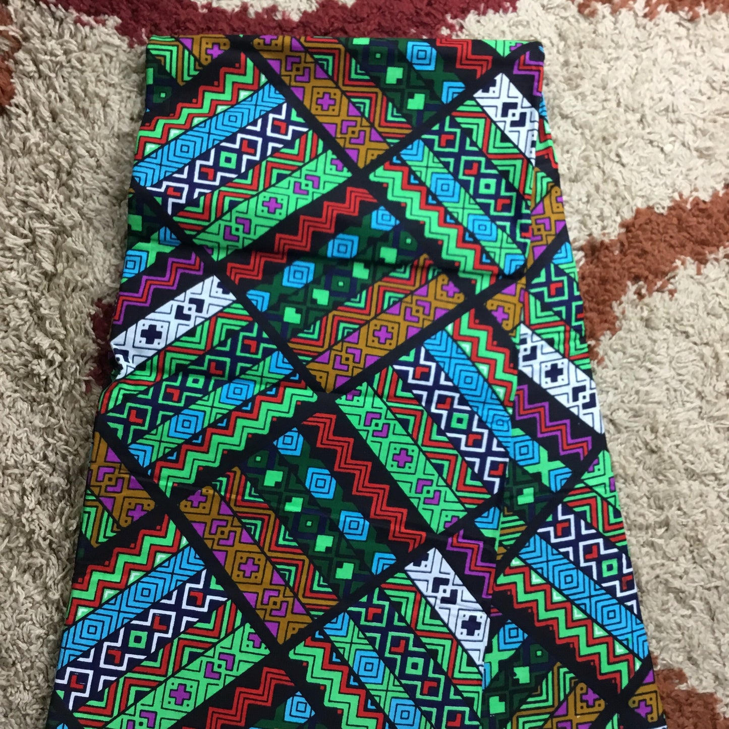 Green African fabric/ African fabric per yard/ African fabric 6 yards/ African fabric for crafts/ African quilts fabric/MK405/Ankara/ Dan