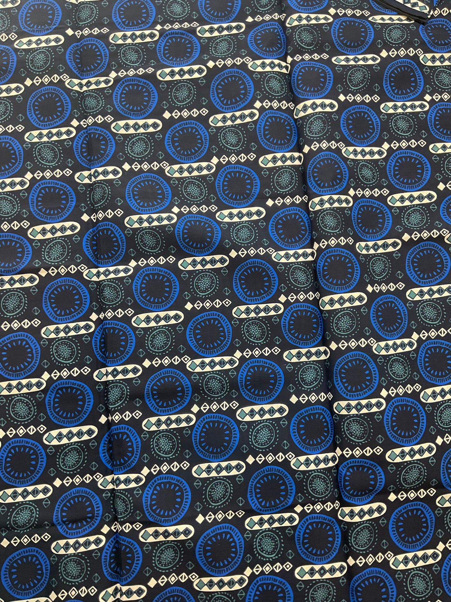 Blue and white African Fabric/African prints/ Ankara fabric/ African fabric by the yard/African fabric/ African fabric 6 yards/MK107