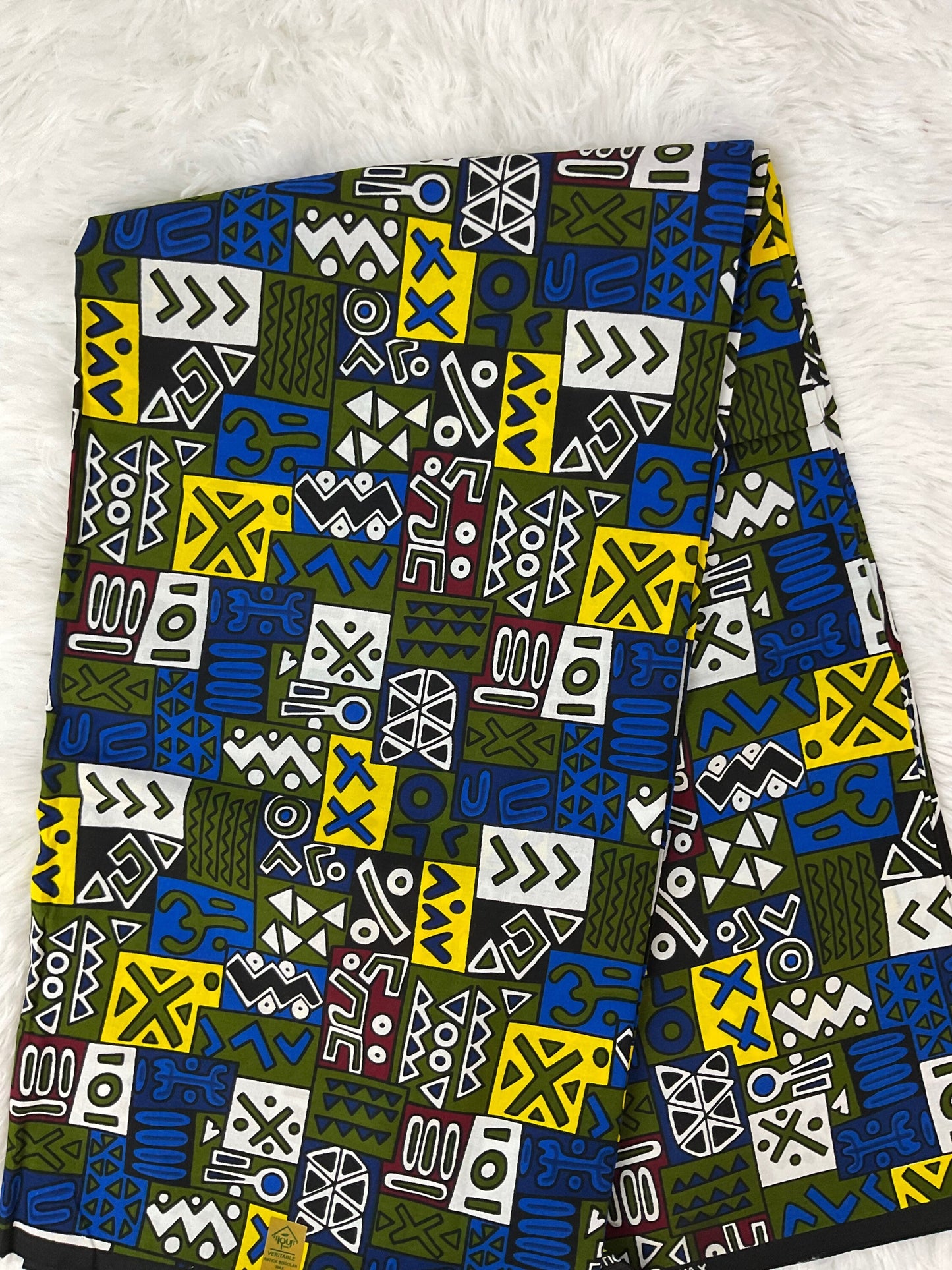 Multicolor African Fabric/African prints/ Ankara fabric/ African fabric per yard/ African fabric for crafts/ African fabri/DK02