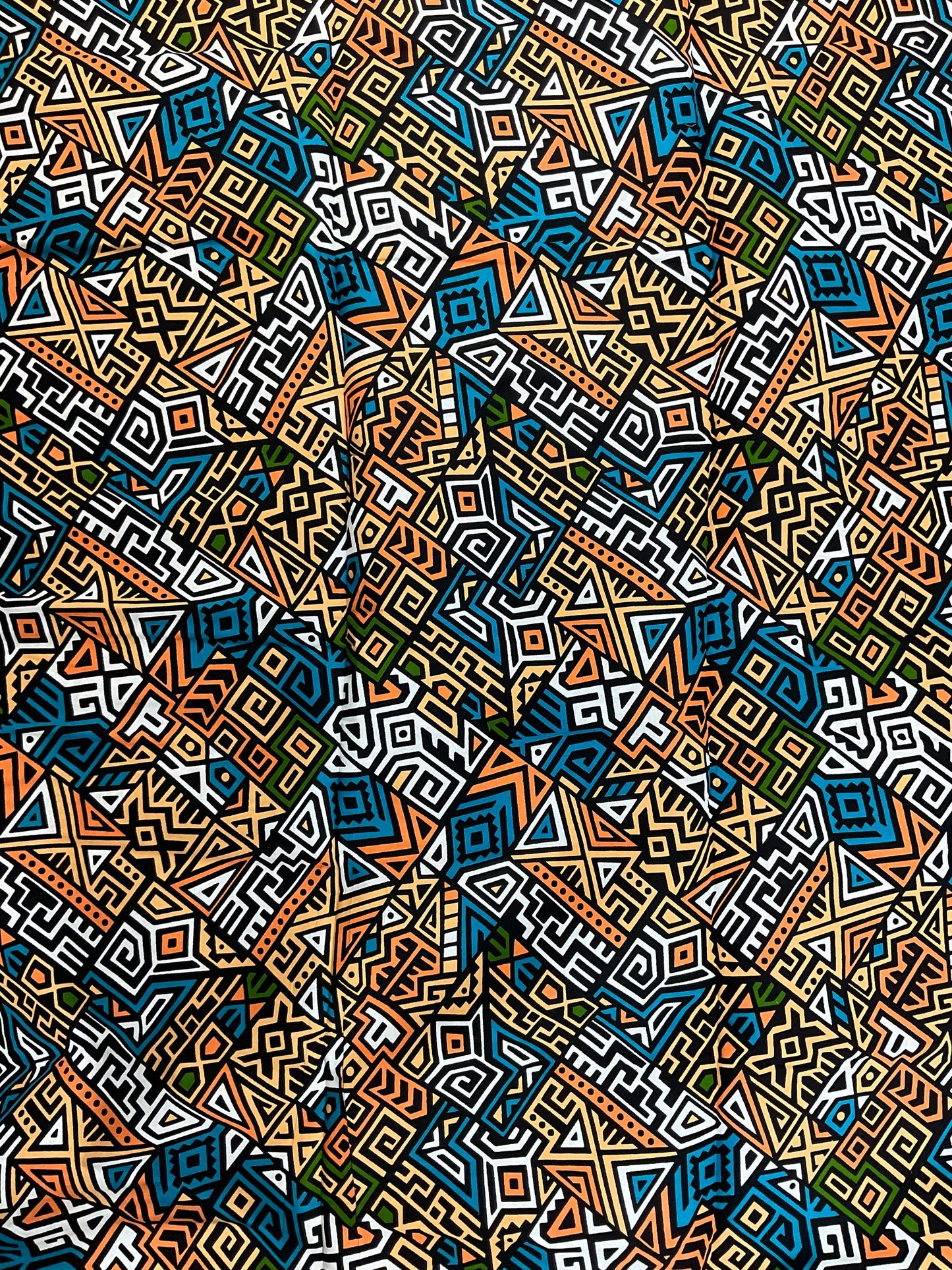 African Fabric/African prints/ Ankara fabric/ African wax/Hollandais/ by the yard fabric/ African print 6 yards/ African star fabric/MK132