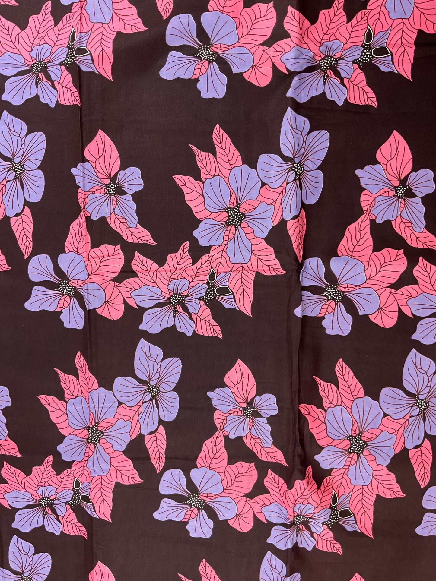 African Fabric/African Print Fabric/Ankara-Burgundy and Lilac Floral Design/African Dress/Ankara Fabric/Quilts Fabric/African Clothi/MK908E