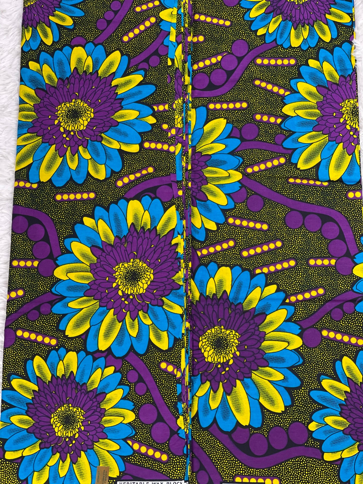 Multicolor African Fabric/African prints/ Ankara fabric/ African fabric per yard/ African fabric for crafts/ African fabri/FG40