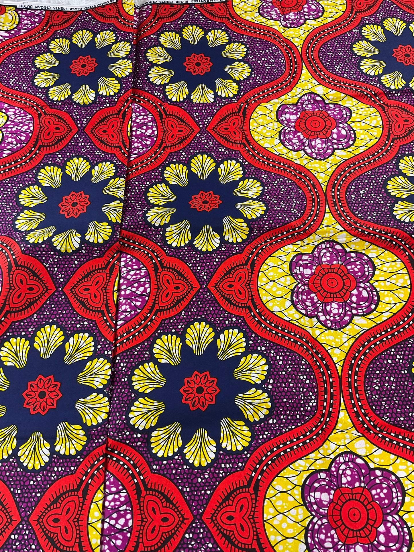 Multicolor African Fabric/African prints/ Ankara fabric/ African fabric per yard/ African fabric for crafts/ African fabri/FG10