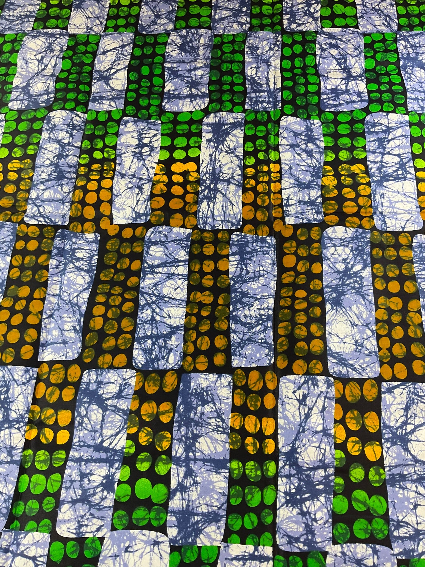 African Fabric/African prints/ Ankara fabric/ African fabric by the yard/ Wax prints/ African fabric for apparels/MK705/Green Clear Fabric