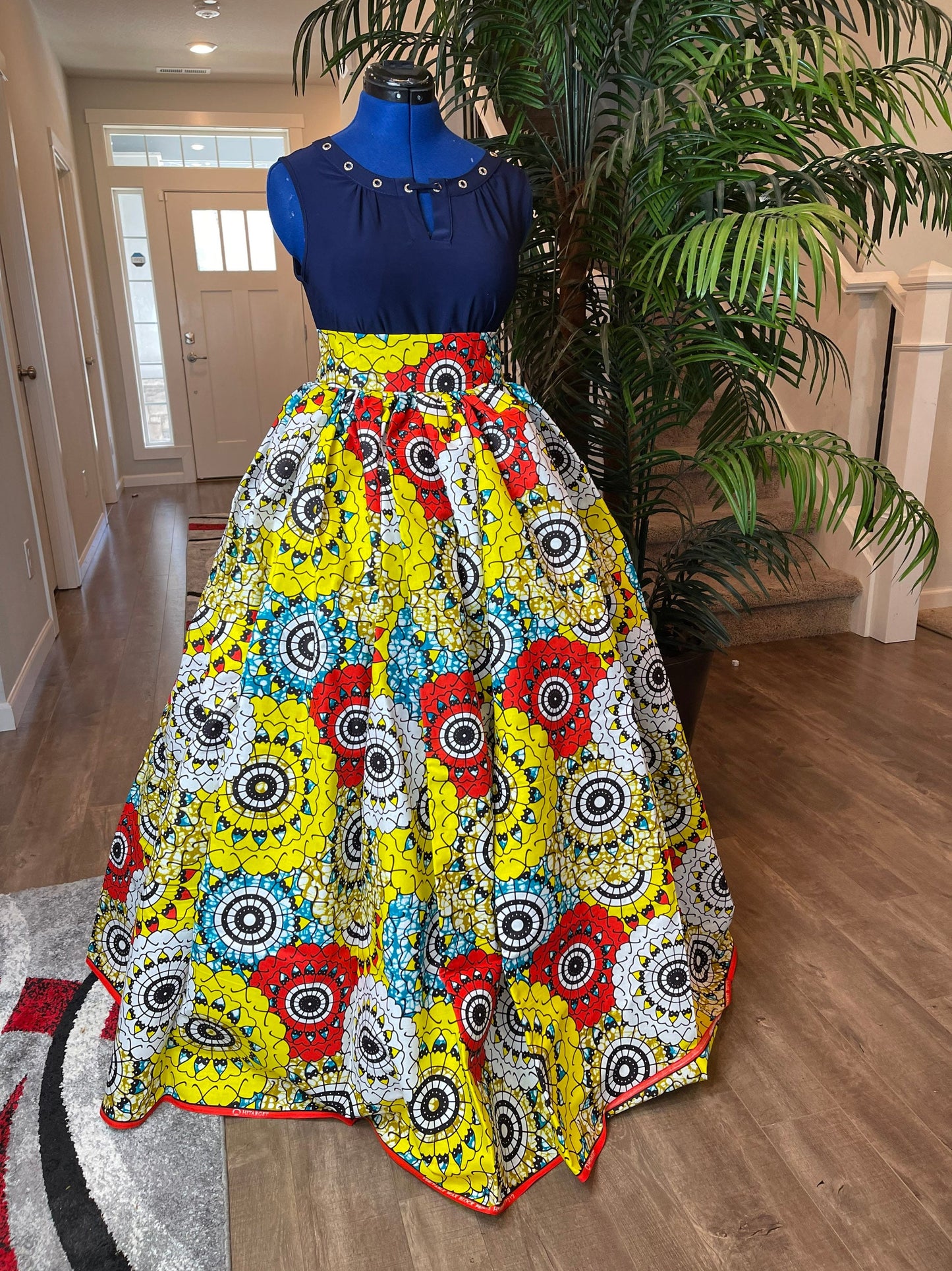 African Skirt/Ankara Skirt/African Clothing/VA40
