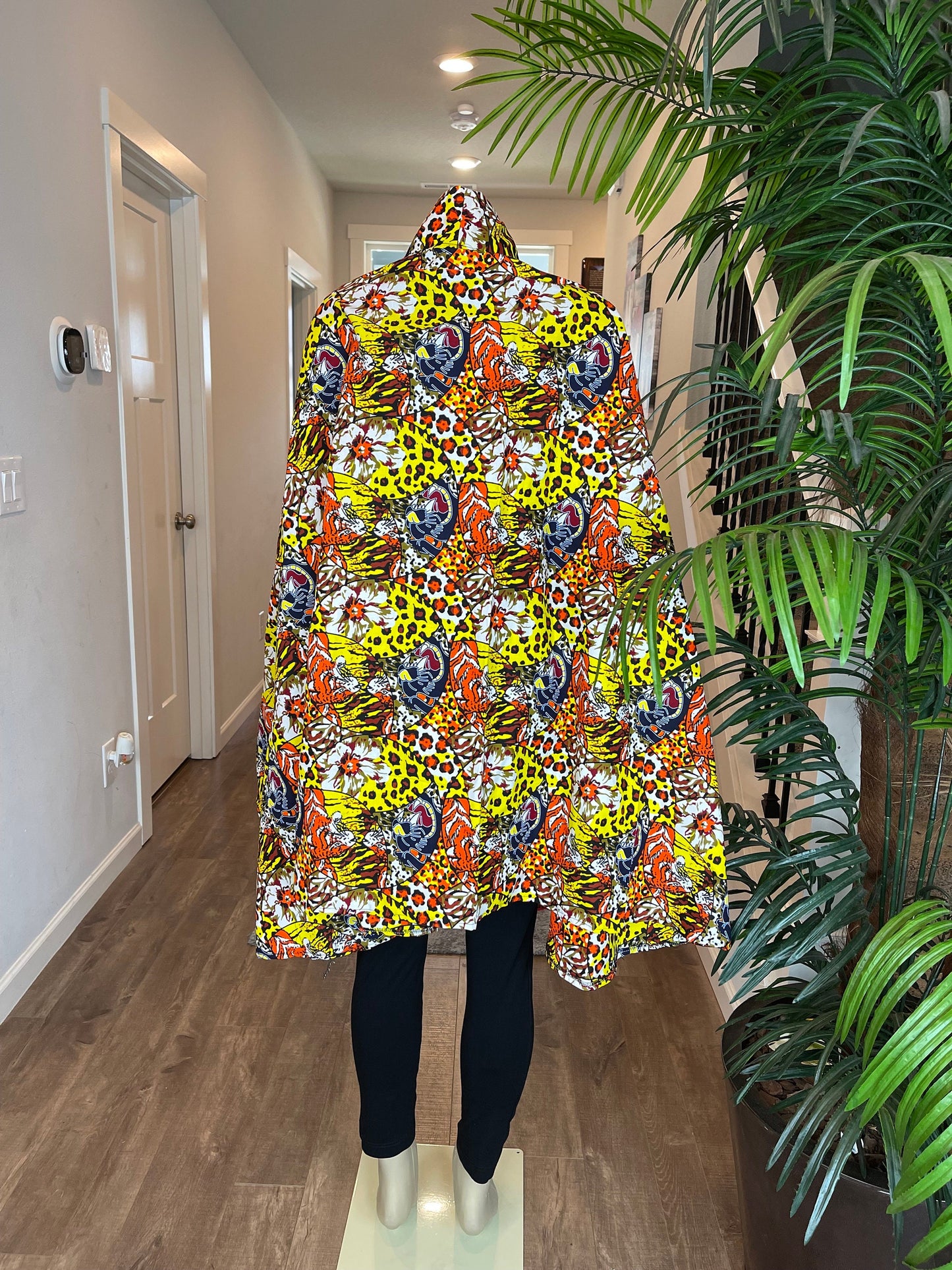 African print cape/ African wax shawl/ Ankara Cape/VA121