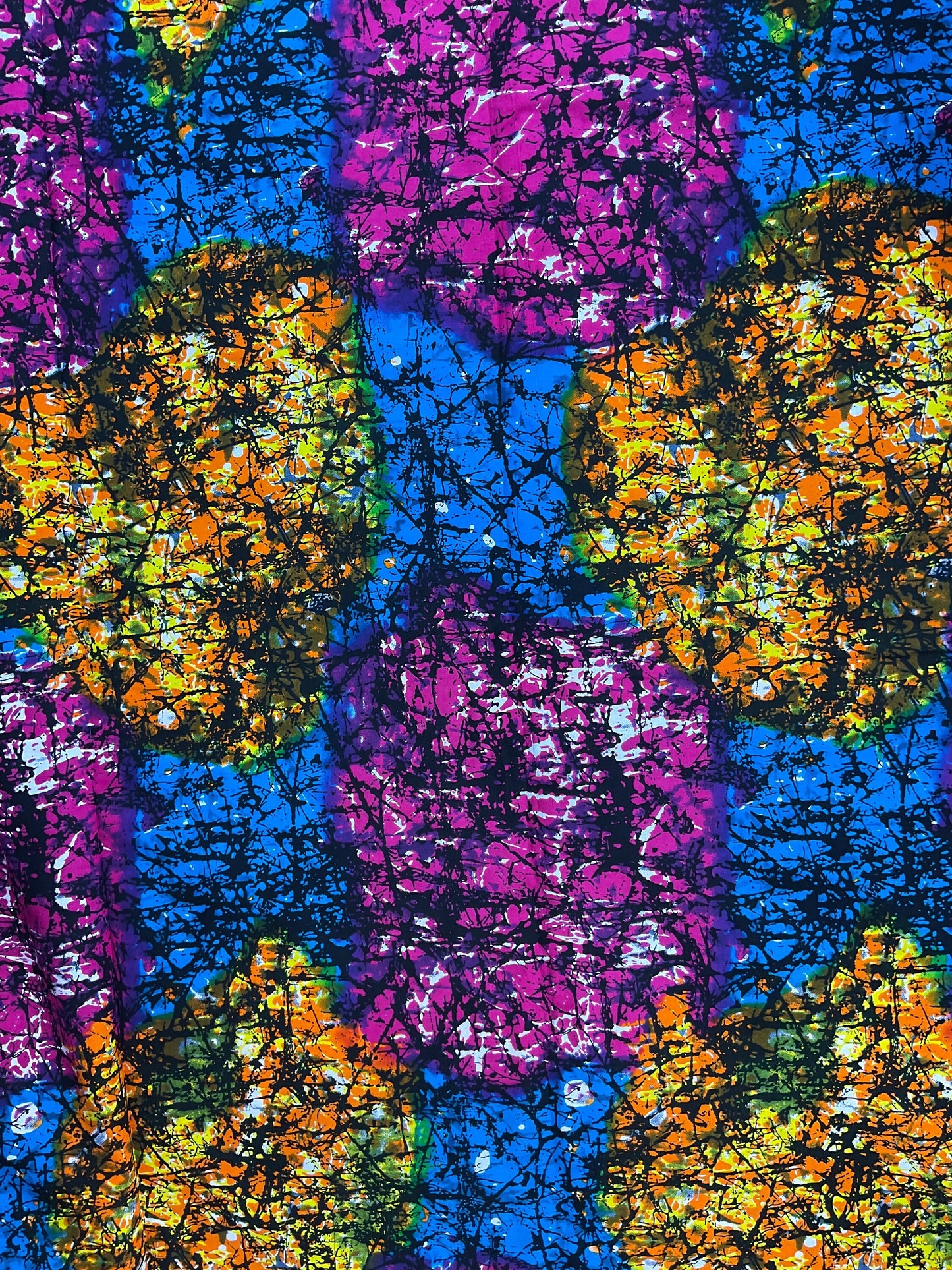 African Fabric/African print/African fabric by the yard /Ankara-Pink amend Yellow Fabric/African fabric/ African fabric 6 yards/FD2