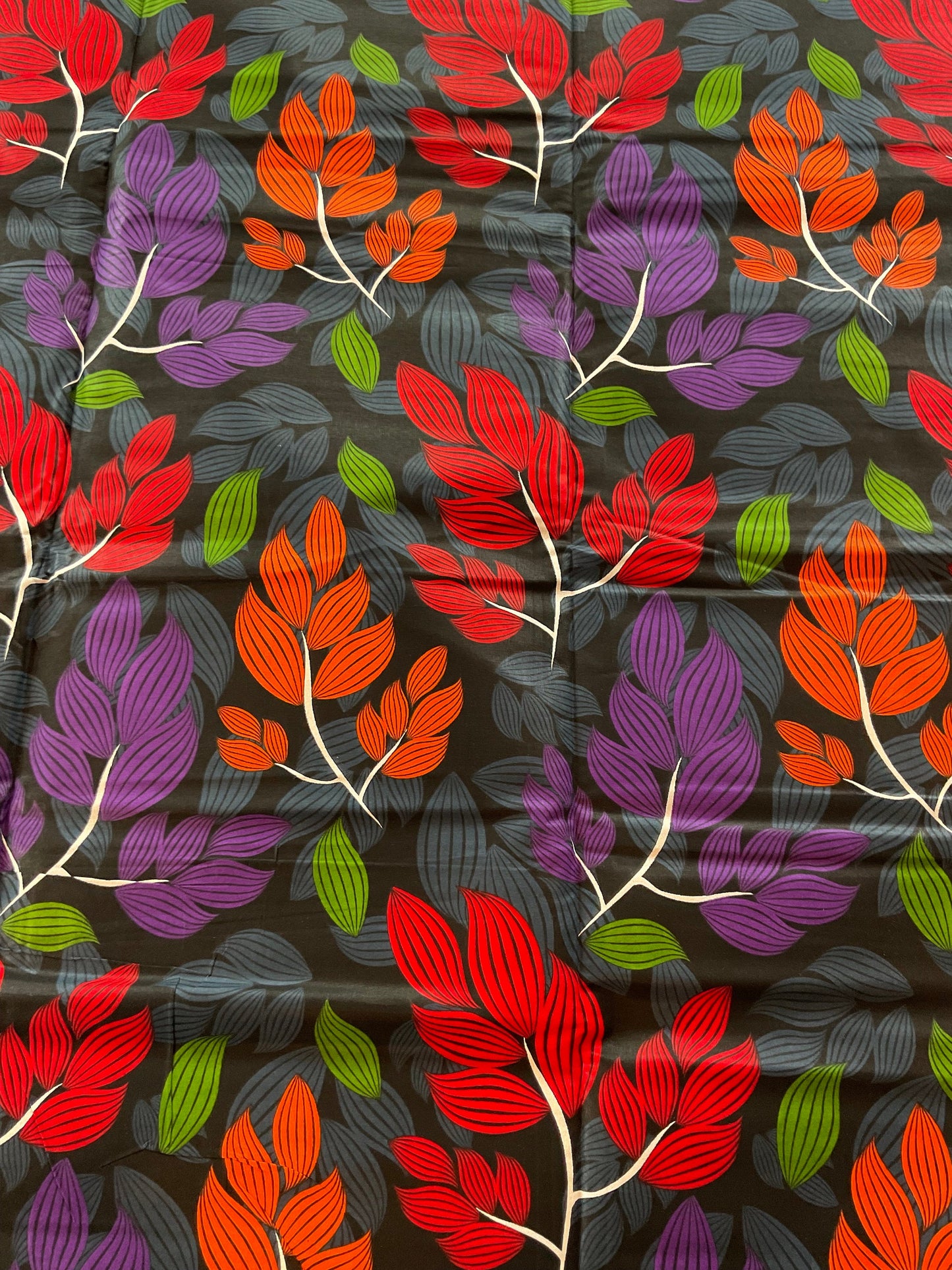 African Fabric/African prints/ Ankara fabric/ African fabric by the yard/ Wax prints/ African fabric for apparels/MK702/Black Purple Orange