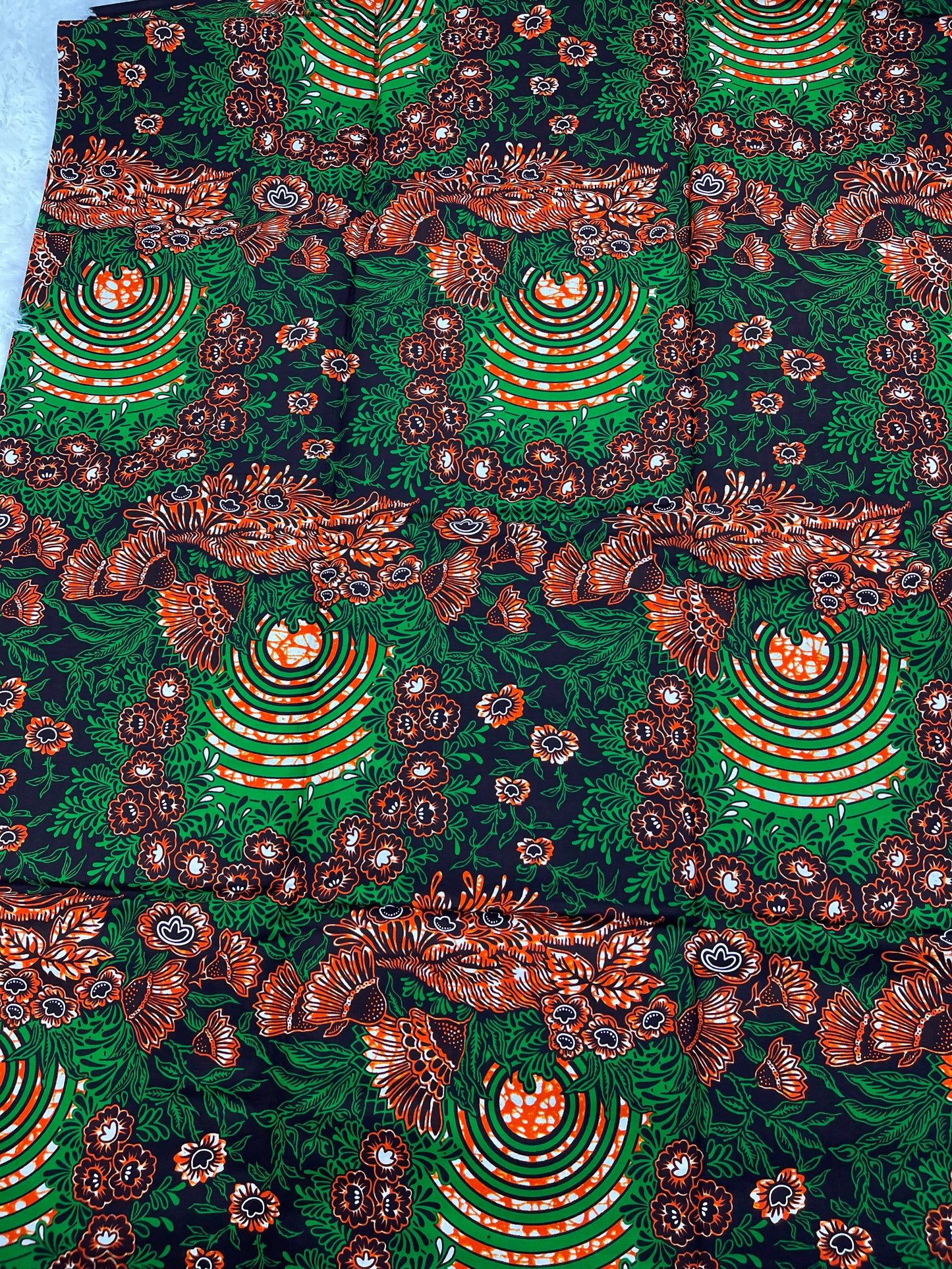 African fabric Ankara fabric/Danshiki/KM17/Green Fabric/African fabric by the yard/African fabric pattern