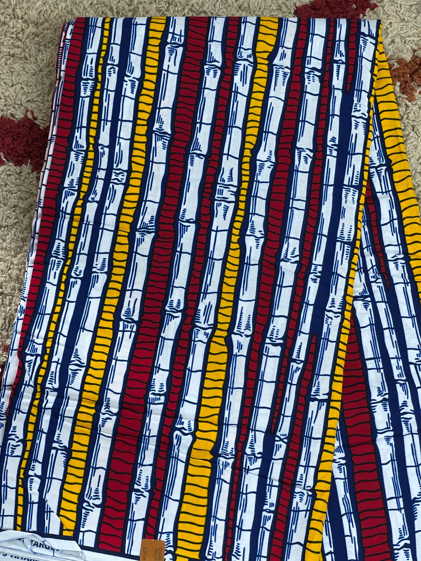 Multicolor African fabric/African wax/African print fabric/Ankara fabric/KM119