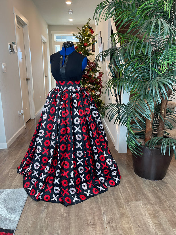 African Skirt/Ankara Skirt/Maxi Skirt/DR7