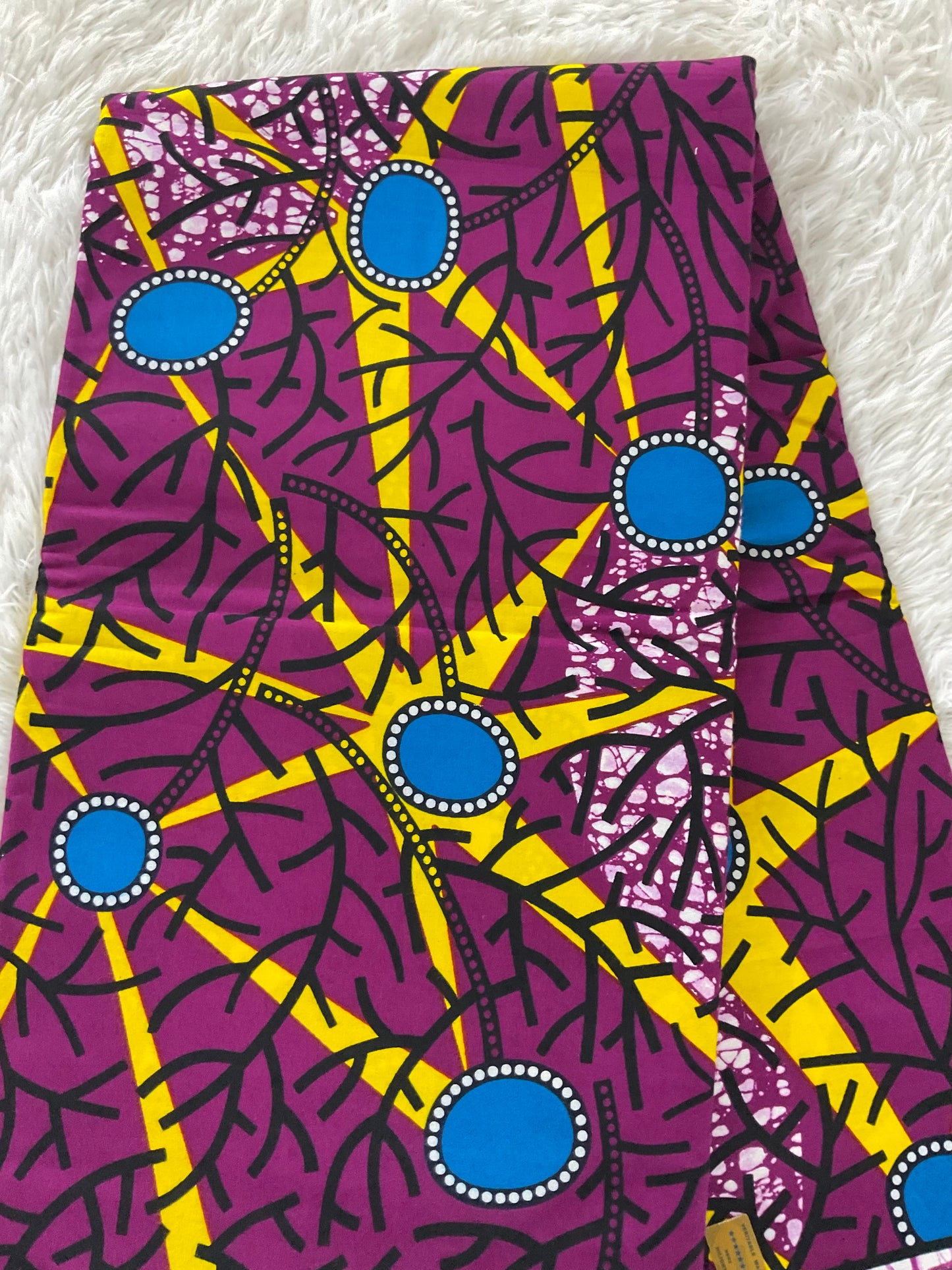African fabric/Ankara fabric/ Danshiki/Danshiki fabric/African print/Ankara fabric for dress/ Burgundy,Blue and Yellow African Fabric.