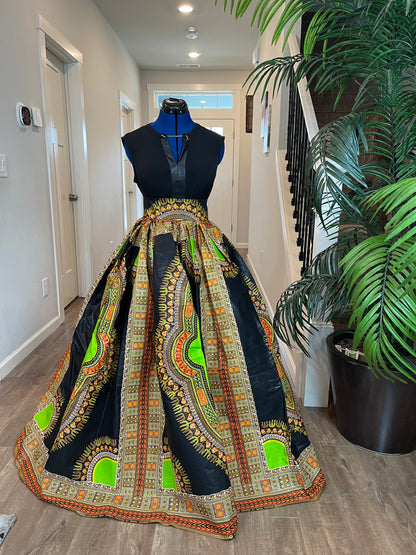 African Skirt/Ankara Skirt/African Clothings/VA13