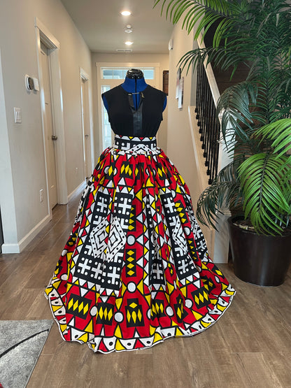 African Skirt/Ankara Skirt/Boho Skirt/VA10
