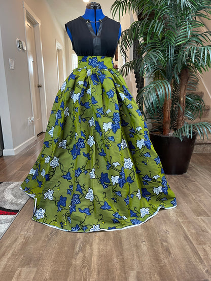 African Clothing /Danshiki Skirt/African Print Skirt/VA26