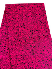 African fabric/Ankara-Pink Black Color/By The Yard/KM104V/Cotton Fabric