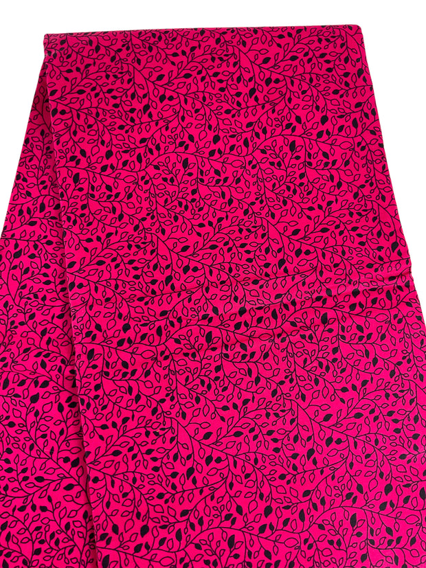 African fabric/Ankara-Pink Black Color/By The Yard/KM104V/Cotton Fabric