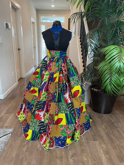 African Women Skirt/Ankara Skirt/Plus Size Skirt/VA11