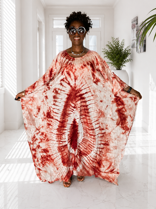 African Silk Kaftan /Plus Size Dress/Resort Dress/African Clothing/