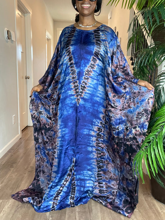 African Silk Dress For Women/Lounge Dress/Beach Cover