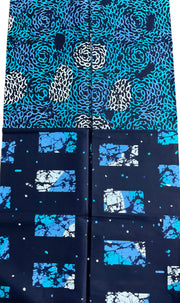 Multicolor African Fabric/African prints/ Ankara fabric/ African fabric by the yard/African fabric/ African fabric 6 yards/MK111