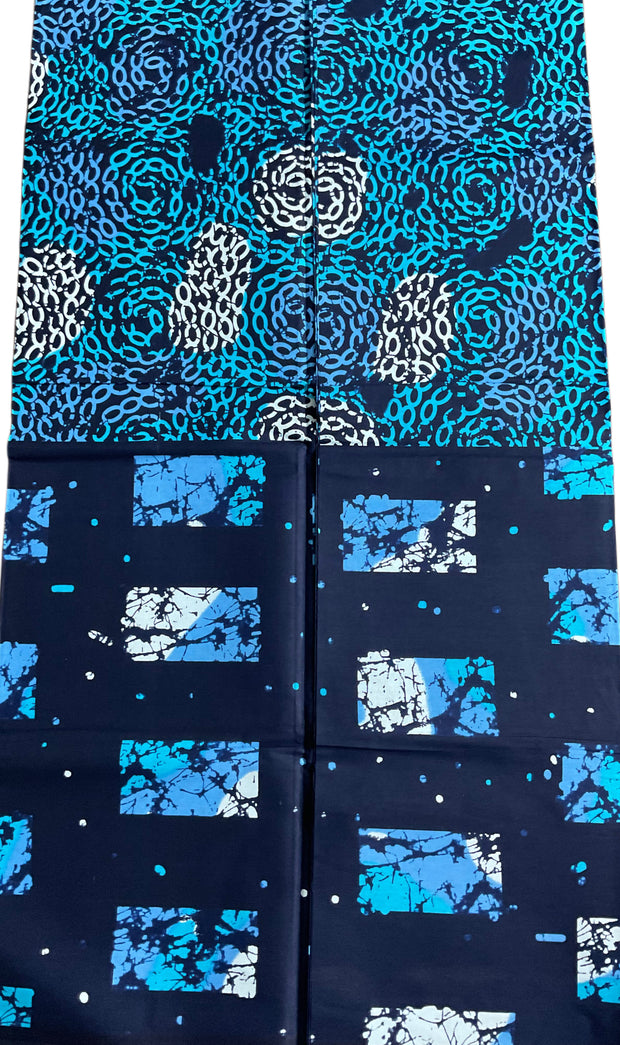 Multicolor African Fabric/African prints/ Ankara fabric/ African fabric by the yard/African fabric/ African fabric 6 yards/MK111