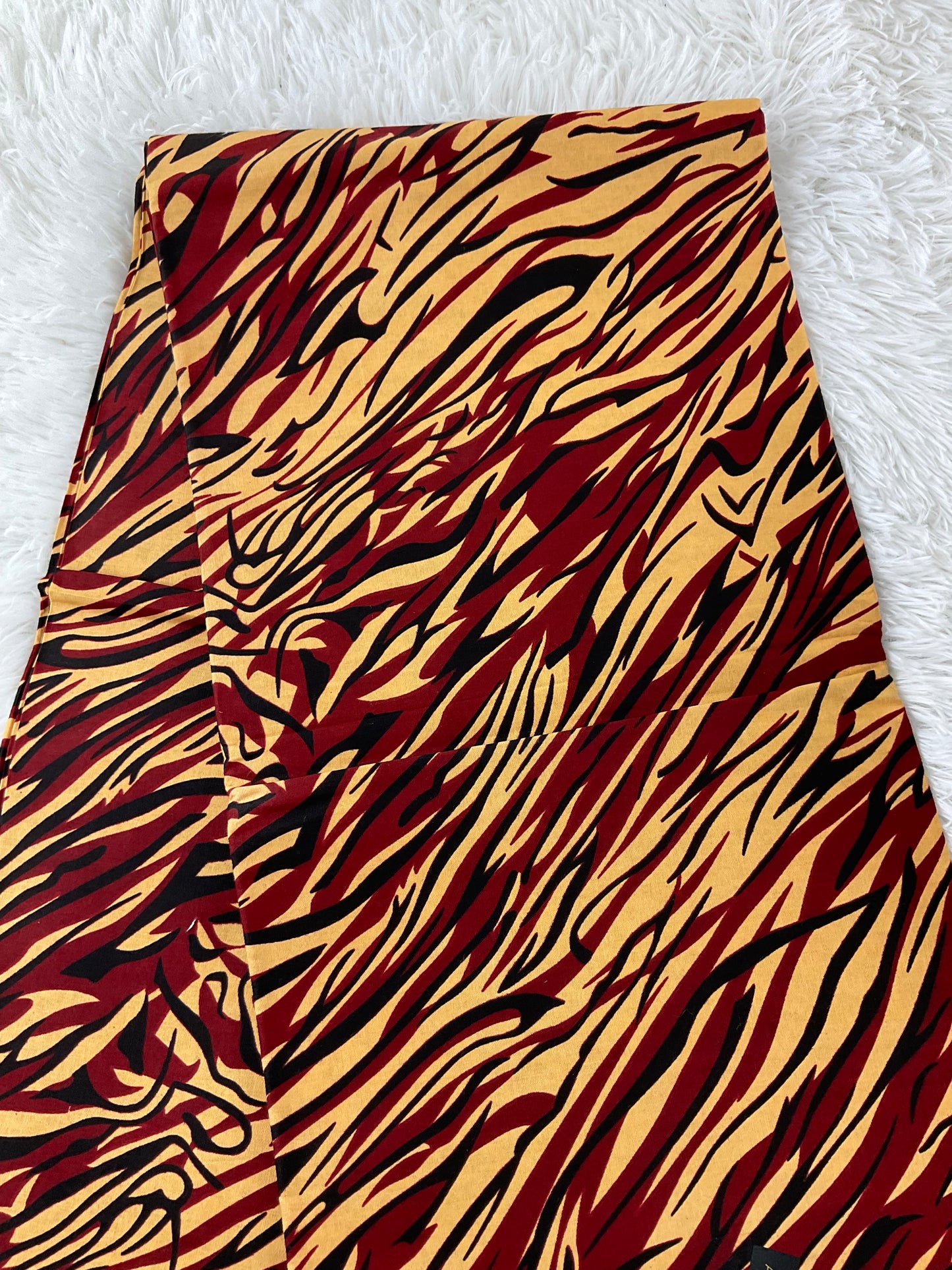 Ankara fabric/African fabric/Ankara fabric/Danshiki fabric/African print/Ankara fabric for dress/ African textile for crafts/Wine and Cream African Fabric/KQ02