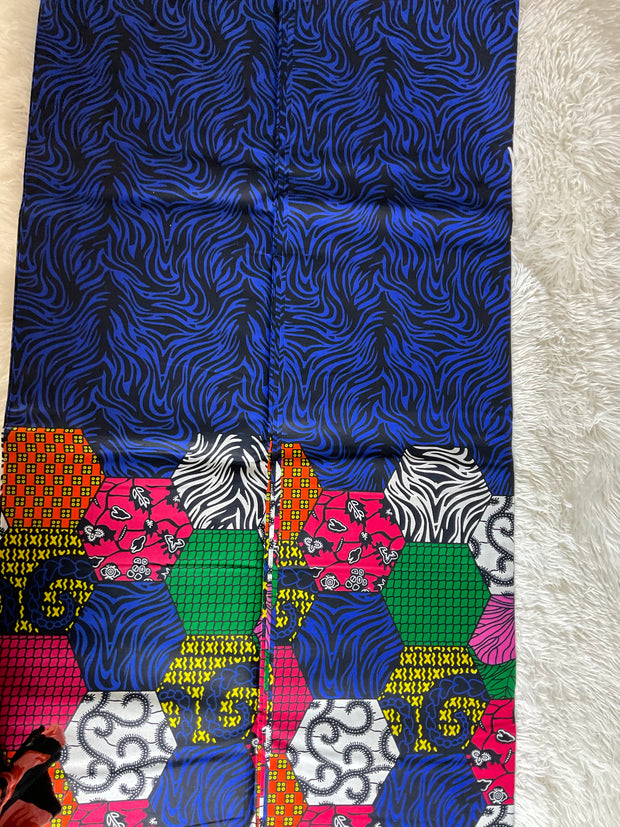 African Fabric/Ankara Fabric/African Prints/Danshiki Fabric/Kente/Mudcloths/Blue African Fabr